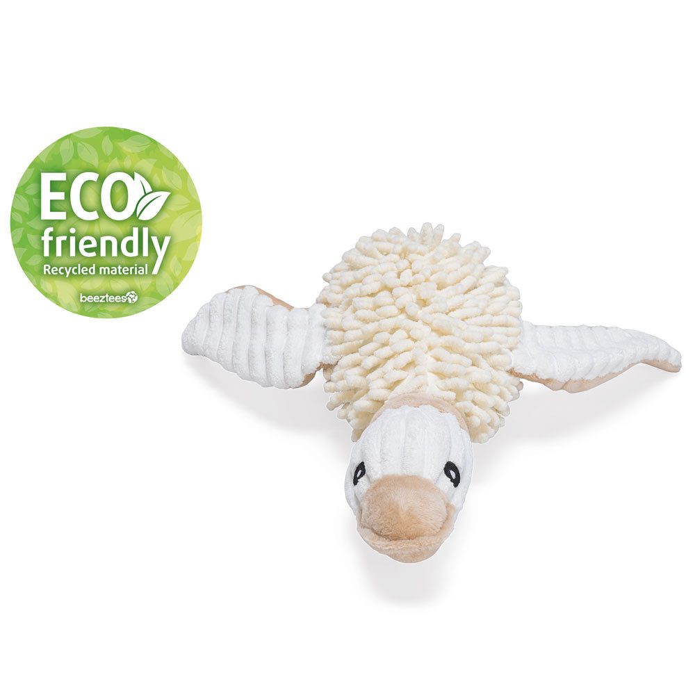 Beeztees Tierkuscheltier Beeztees Eco Hundespielzeug Ente Jago - geräuschlos