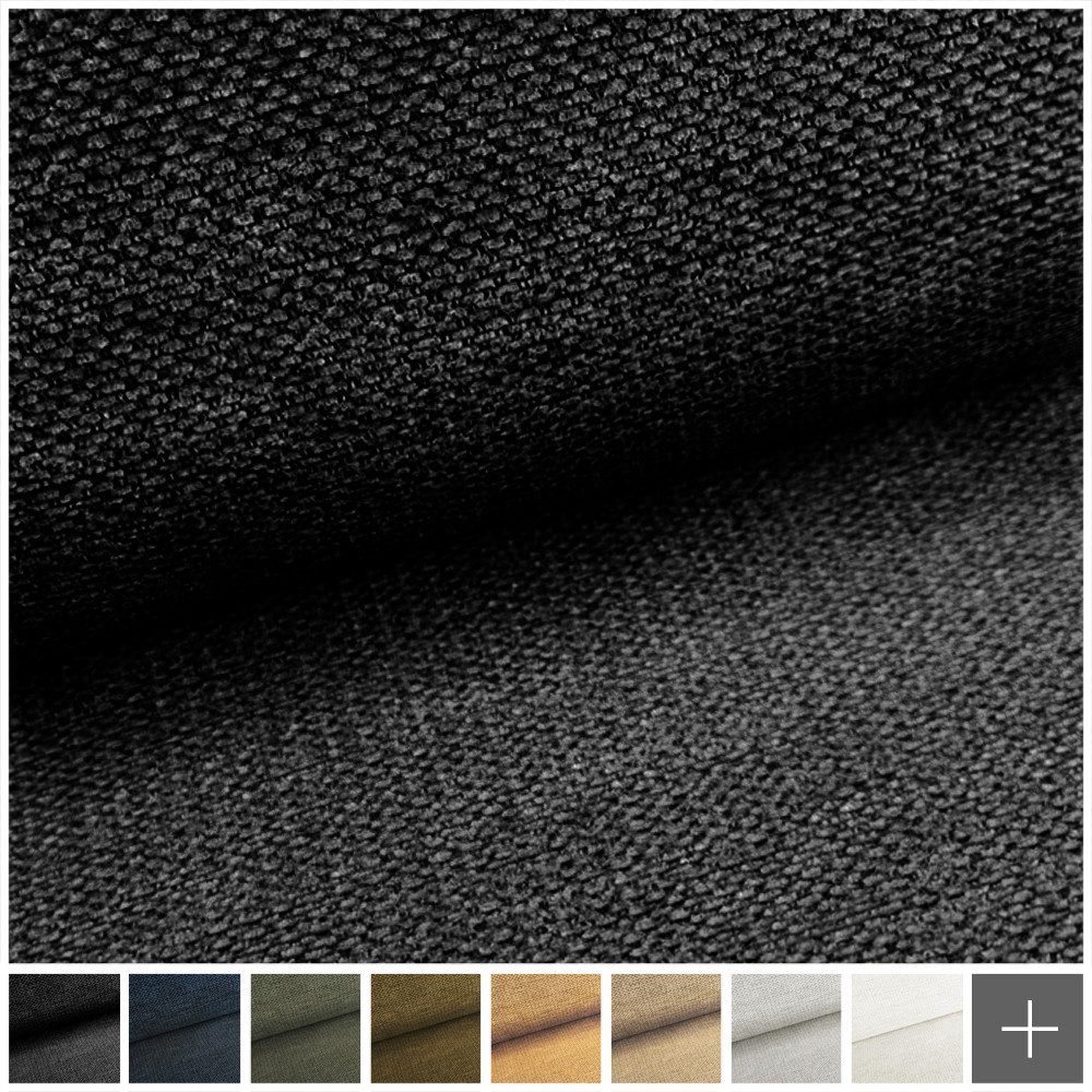 novely® Stoff MUDAU SOFT Chenille-Polsterstoff Melierter Möbelstoff, Struktur-Stoff, Strapazierfähig, Samtweich, Meterware, 1fm
