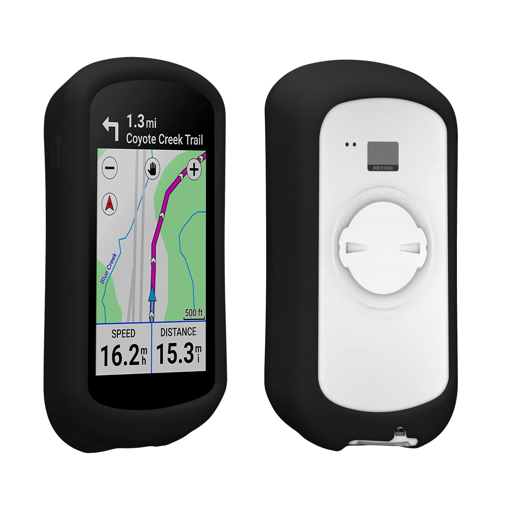 kwmobile Smartphone-Hülle kwmobile Hülle für Garmin Edge Explore 2, Silikon GPS Fahrrad Case Schutzhülle - in Schwarz