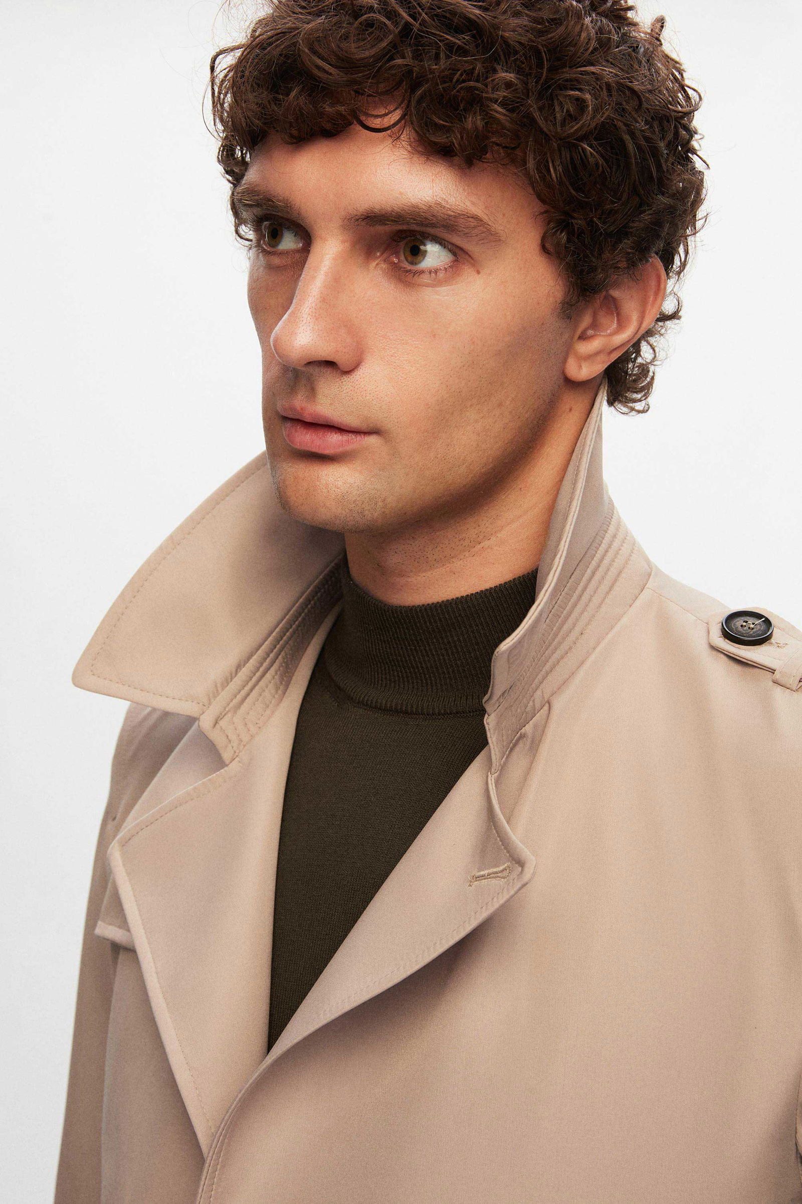 D'S DAMAT Trenchcoat Ds Damat Regular Fit Epaulette Belted Top Coat/Trenchcoat