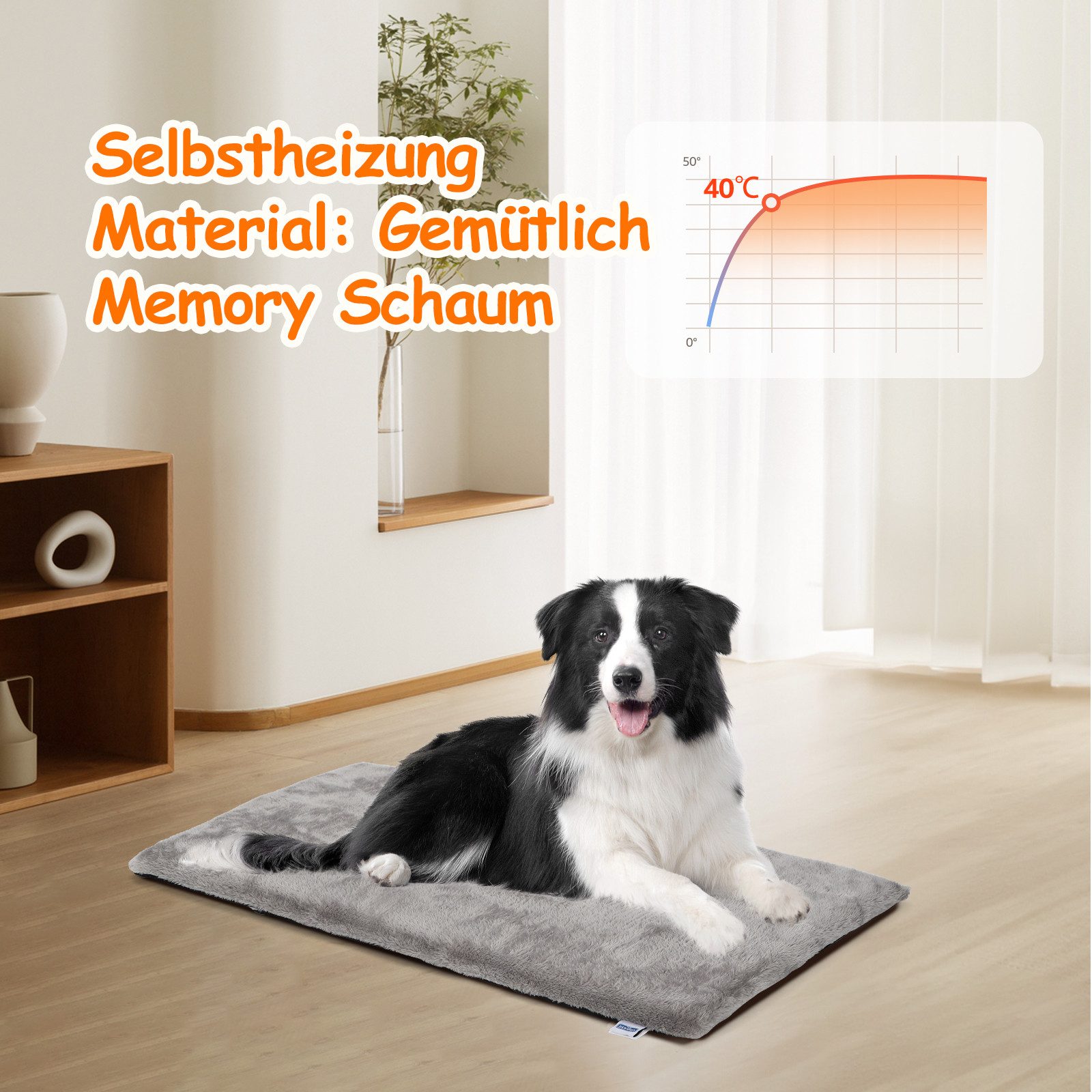 nobleza Hundematte Selbstheizende Hundematte für Hunde günstig online kaufen