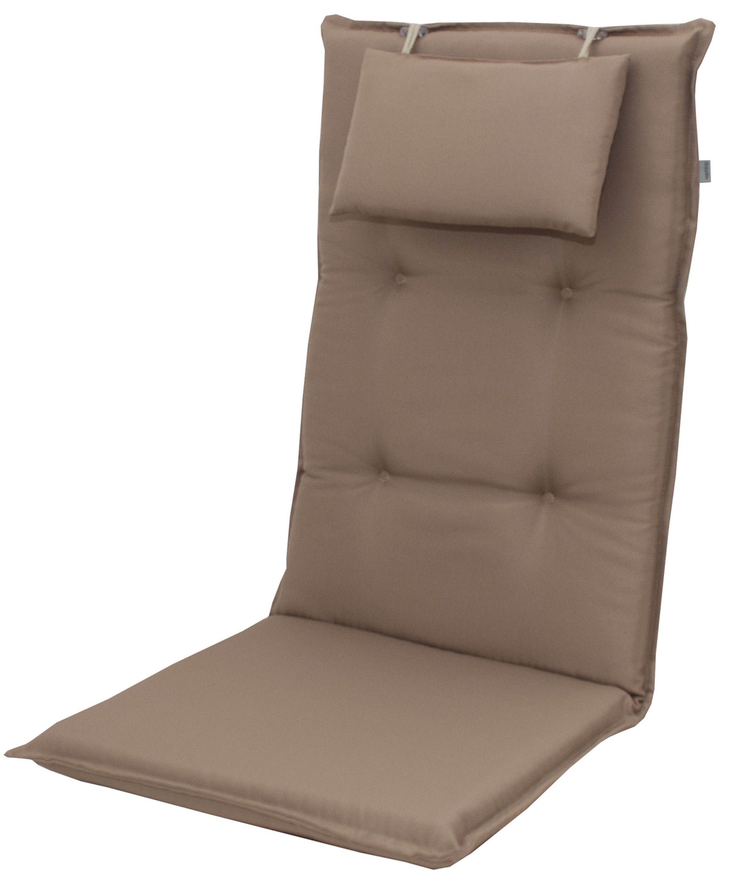 doppler® Hochlehnerauflage 7846 taupe Gartenstuhl Auflagen Kissen