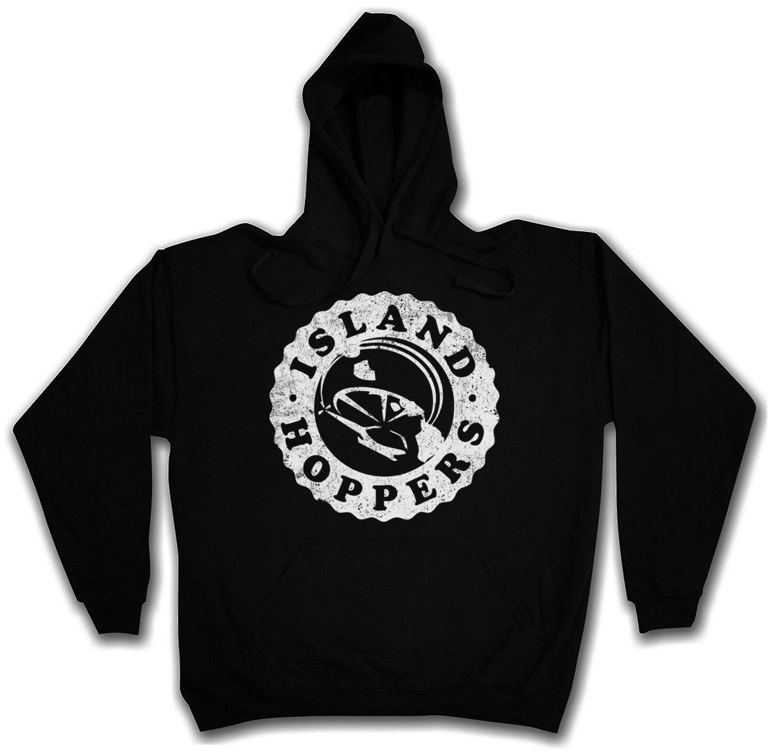 Urban Backwoods Hoodie Island Hoppers Logo Herren Hoodie Tom Tv Selleck Hawaii Magnum TV (1-tlg) Retro Kult 80s Serie