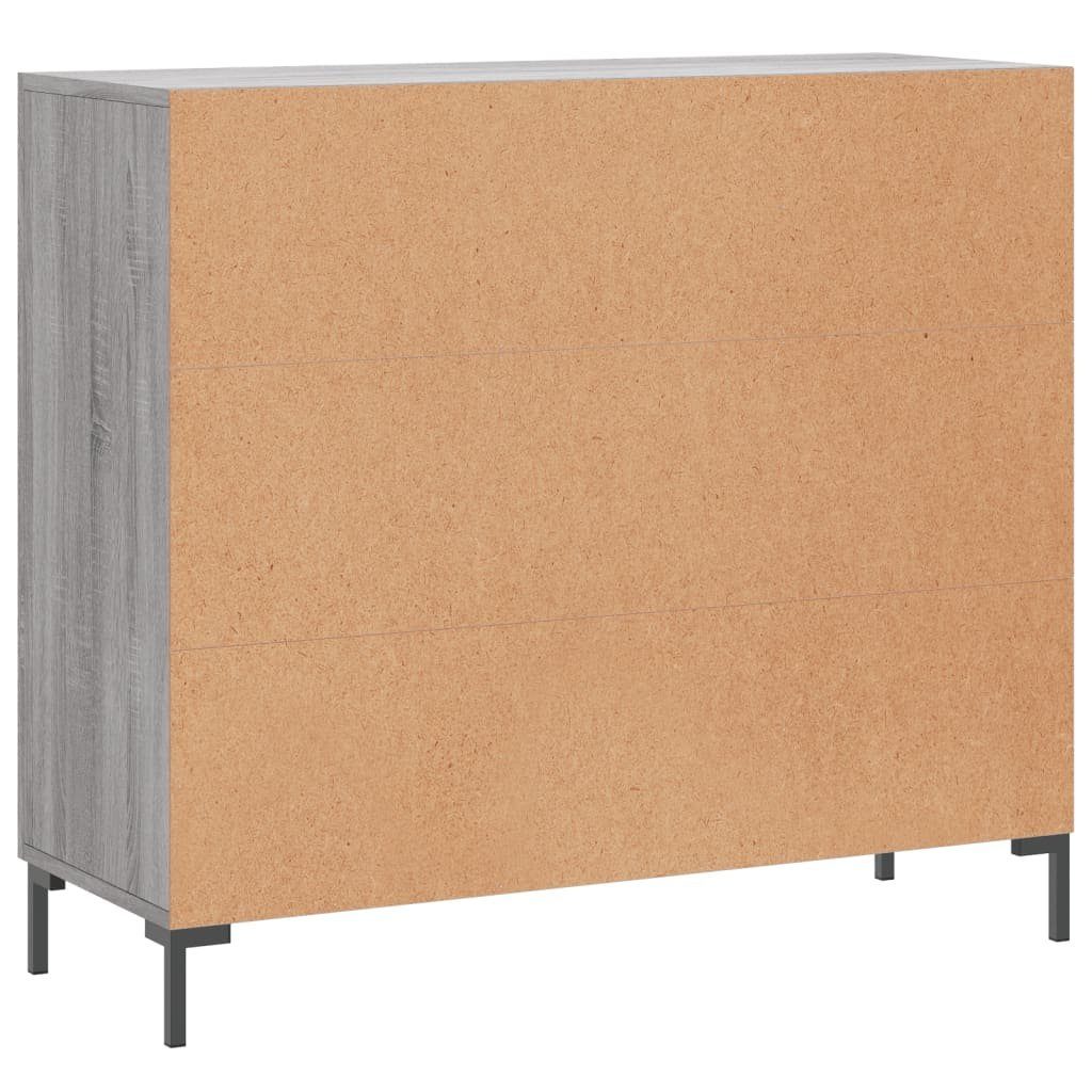 Grau vidaXL St) Holzwerkstoff Sonoma 90x34x80 Sideboard Sideboard cm (1