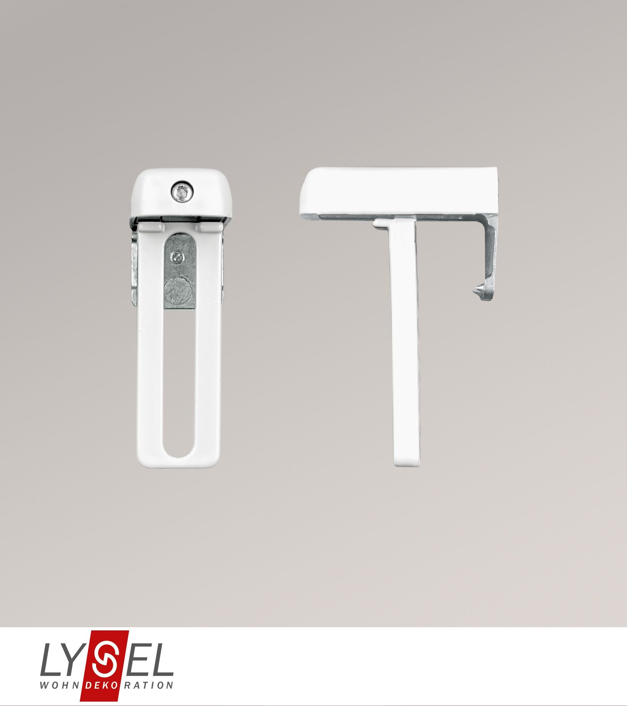 LYSEL® Sichtschutzbefestigung Lysel - Klemmträger, (2-tlg), HxB 56x19mm – Bild 2 von 4