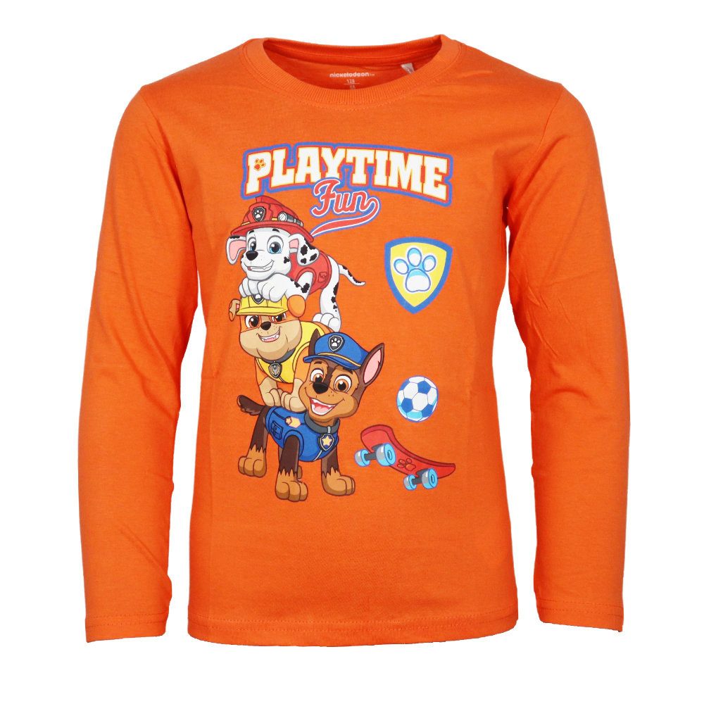Langarmshirt Paw Patrol Chase Rubble Jungen Kinder langarm Shirt