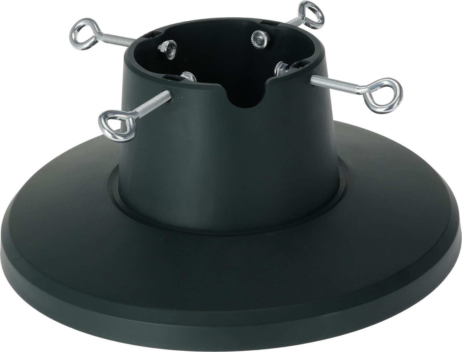 Koopman Christbaumständer Weihnachten Kunststoff Ø 38,5cm Grün (Stück, 1-tlg., Packung), Schraubgewinde, für Ø bis 15,5cm, Kunststoff / Metall, Wassertank – Bild 3 von 4