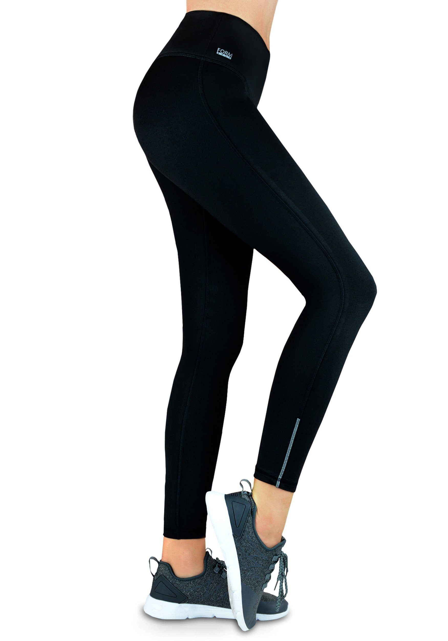 Formbelt Laufhose Damen High Waist Sportleggings mit Handytasche & Mesh, sc günstig online kaufen