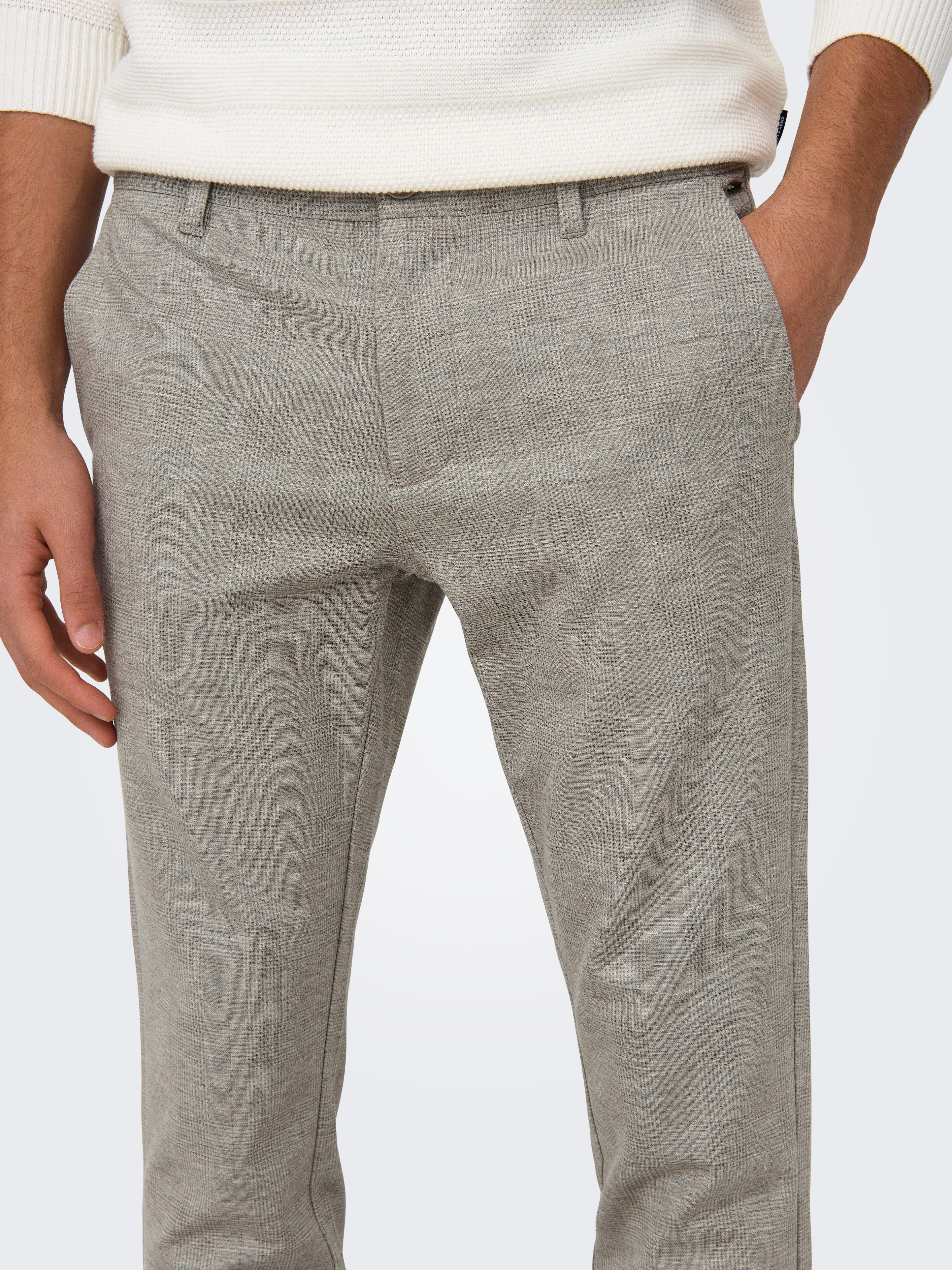 ONLY & SONS Chinohose ONSMARK SLIM CHECK 020919 PANT NOOS günstig online kaufen