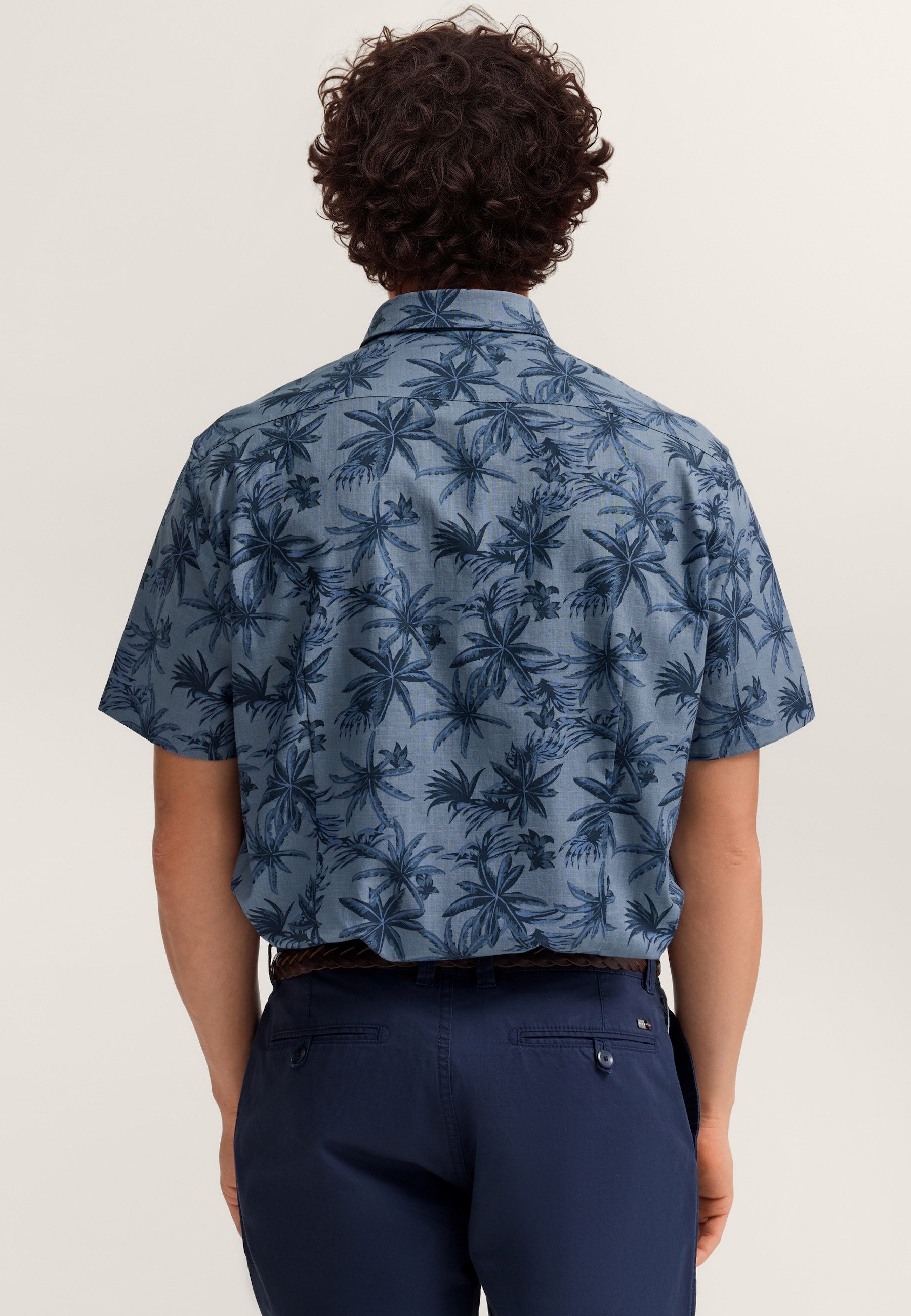 bugatti Kurzarmhemd Modern Fit mit Print