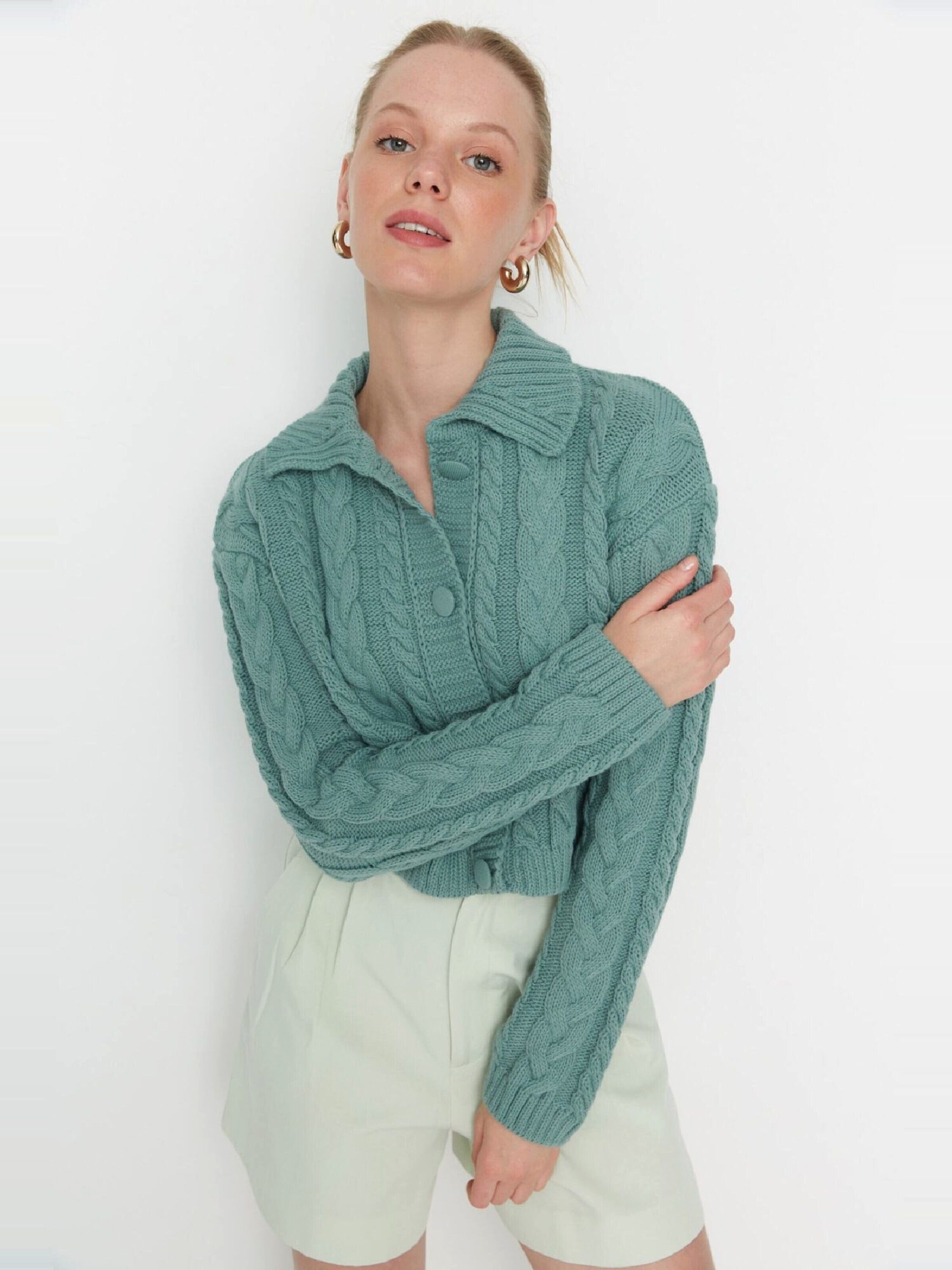 Trendyol Strickjacke (1-tlg) Plain/ohne Details günstig online kaufen
