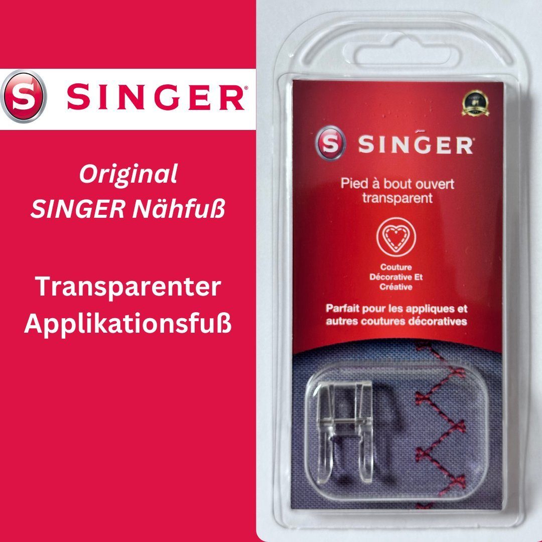 Singer Nähmaschine Original SINGER Transparenter Applikationsfuß