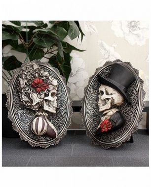 Horror-Shop Dekofigur Gothic Day of the Dead Dame Wand- & Standbild Deko