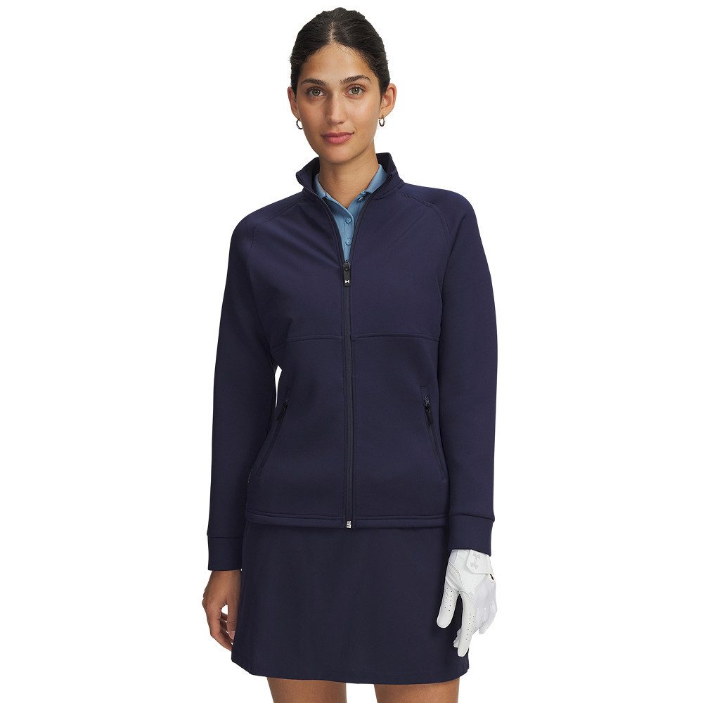 Under Armour® Sweatjacke Under Arnour Jacke Drive Pro Hybrid Navy Damen