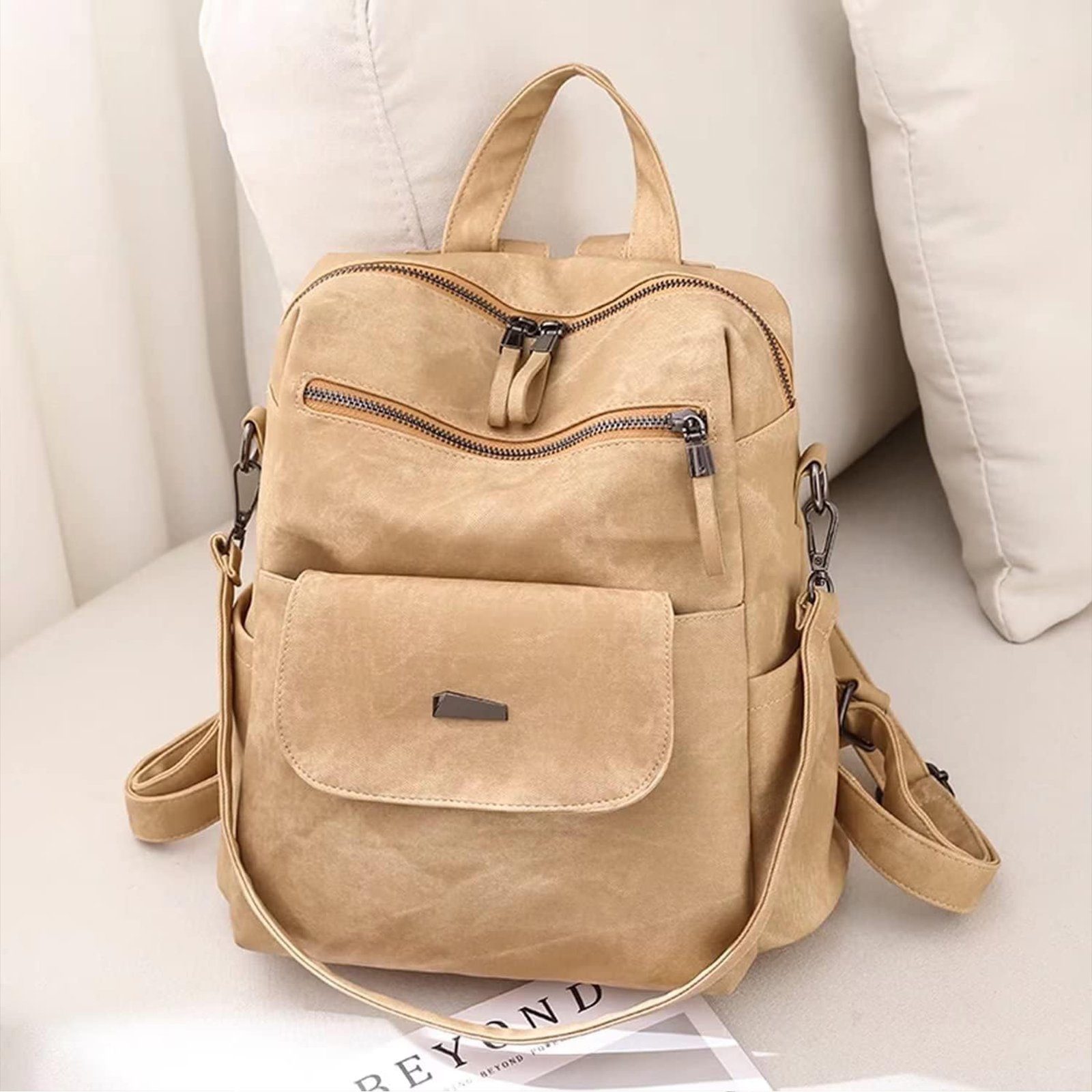 OKWISH Rucksack Laptoprucksack Schulrucksack Lederrucksack Reiserucksack günstig online kaufen