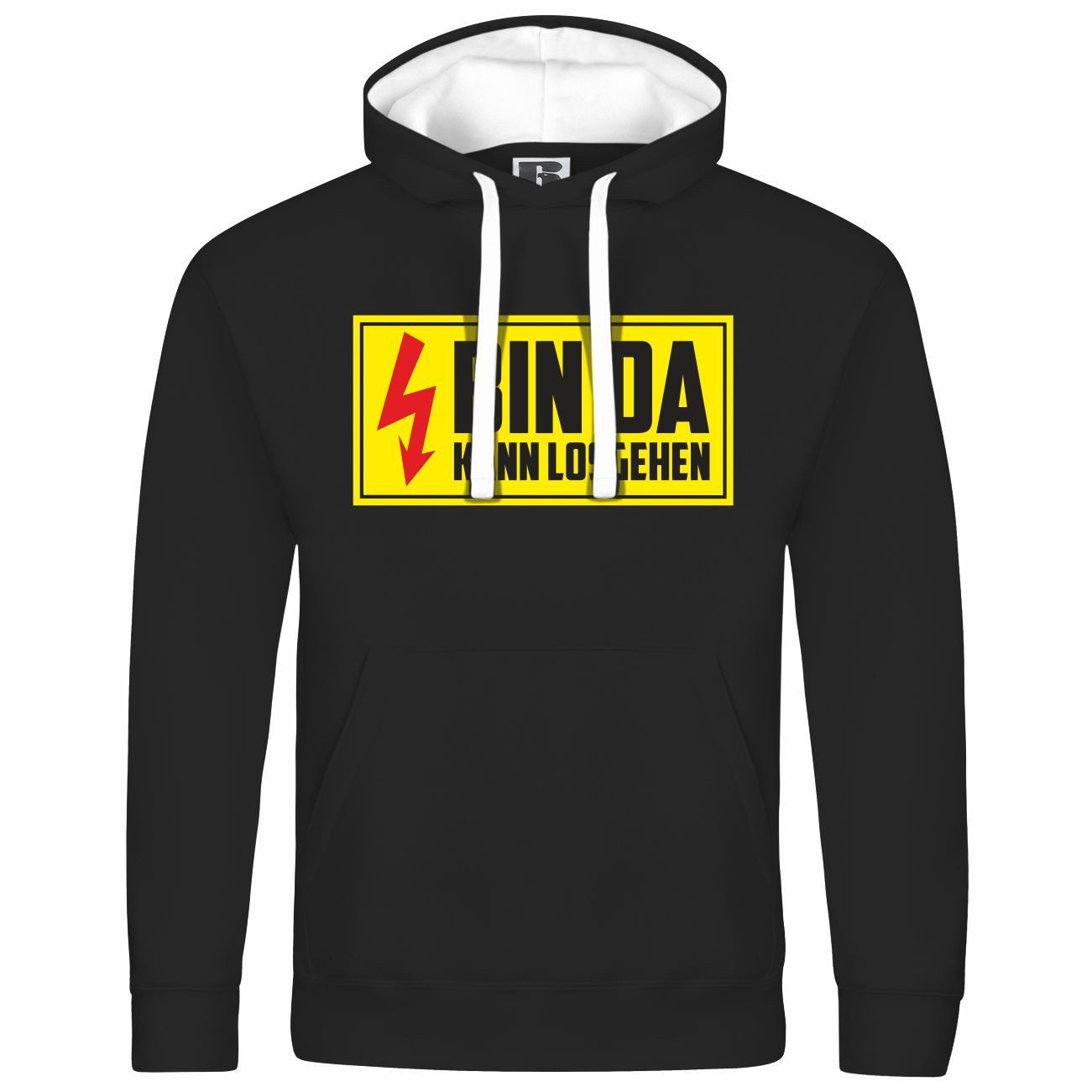 Kapuzenpullover Herren Kapuzenpullover Bin da kann losgehen