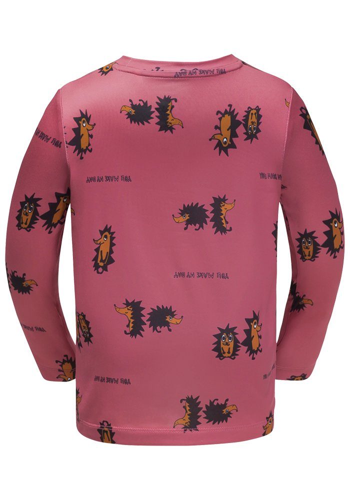 Jack Wolfskin LONGSLEEVE K soft-pink-51 GLEELY PRINT Rundhalspullover