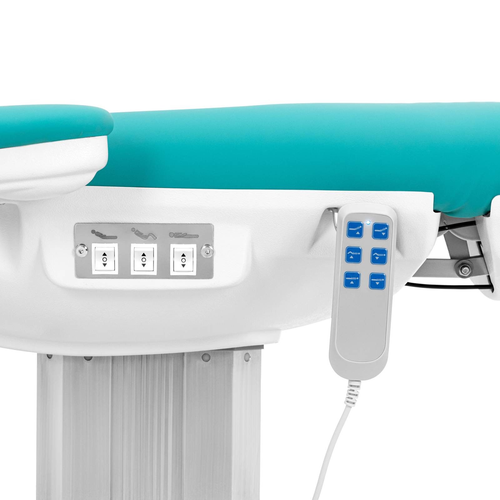 Physa Massageliege Kosmetikliege elektrisch 3 Motoren 175 kg Behandlungsliege, Blau