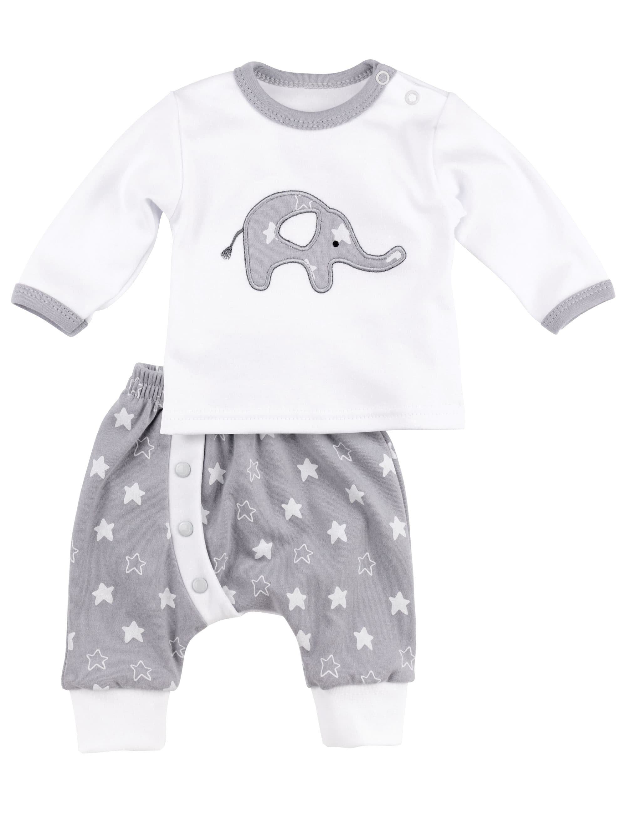 Set Elefant Sweets (Set, 1-tlg., 2 Teile) & Hose Shirt Sterne Baby