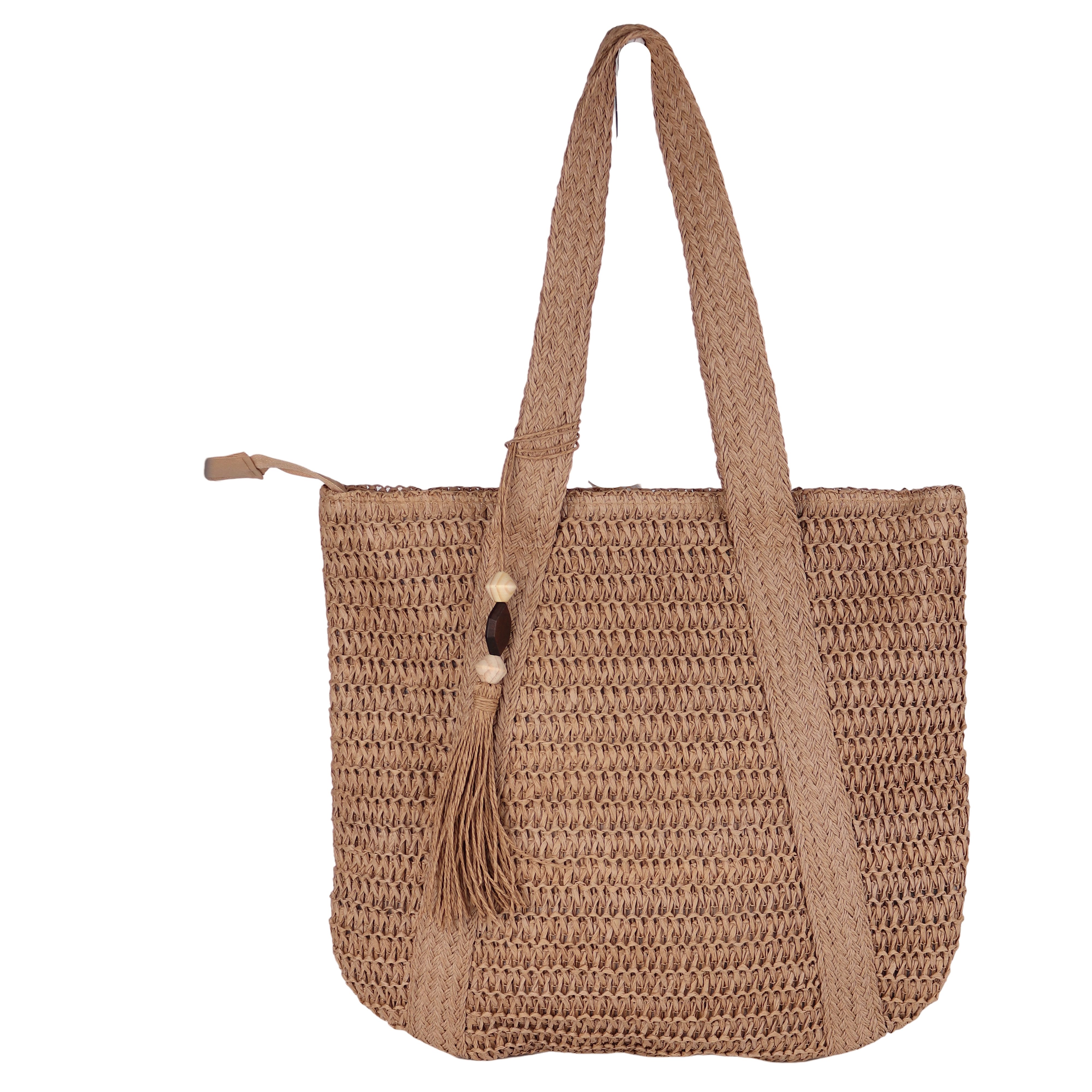 MIRROSI Strandtasche aus Papierstroh, Der perfekte Begleiter für Sommer