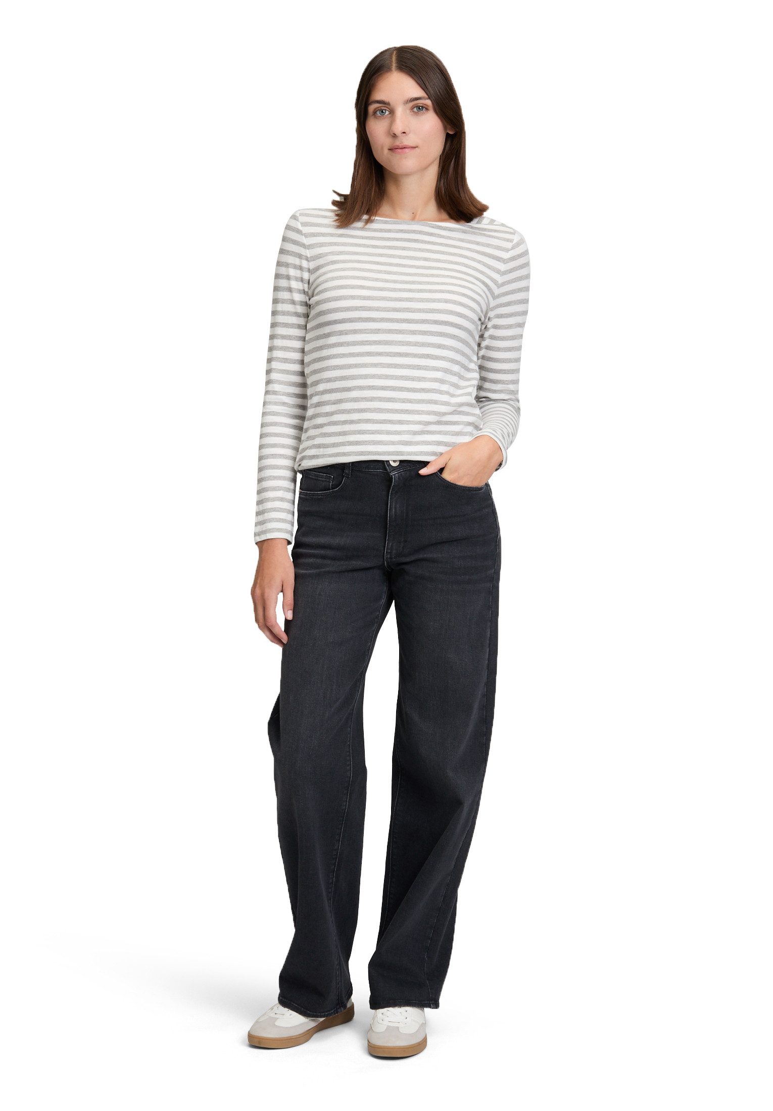 Betty&Co Kurzarmshirt Damen mit U-Boot-Ausschnitt (1-tlg)