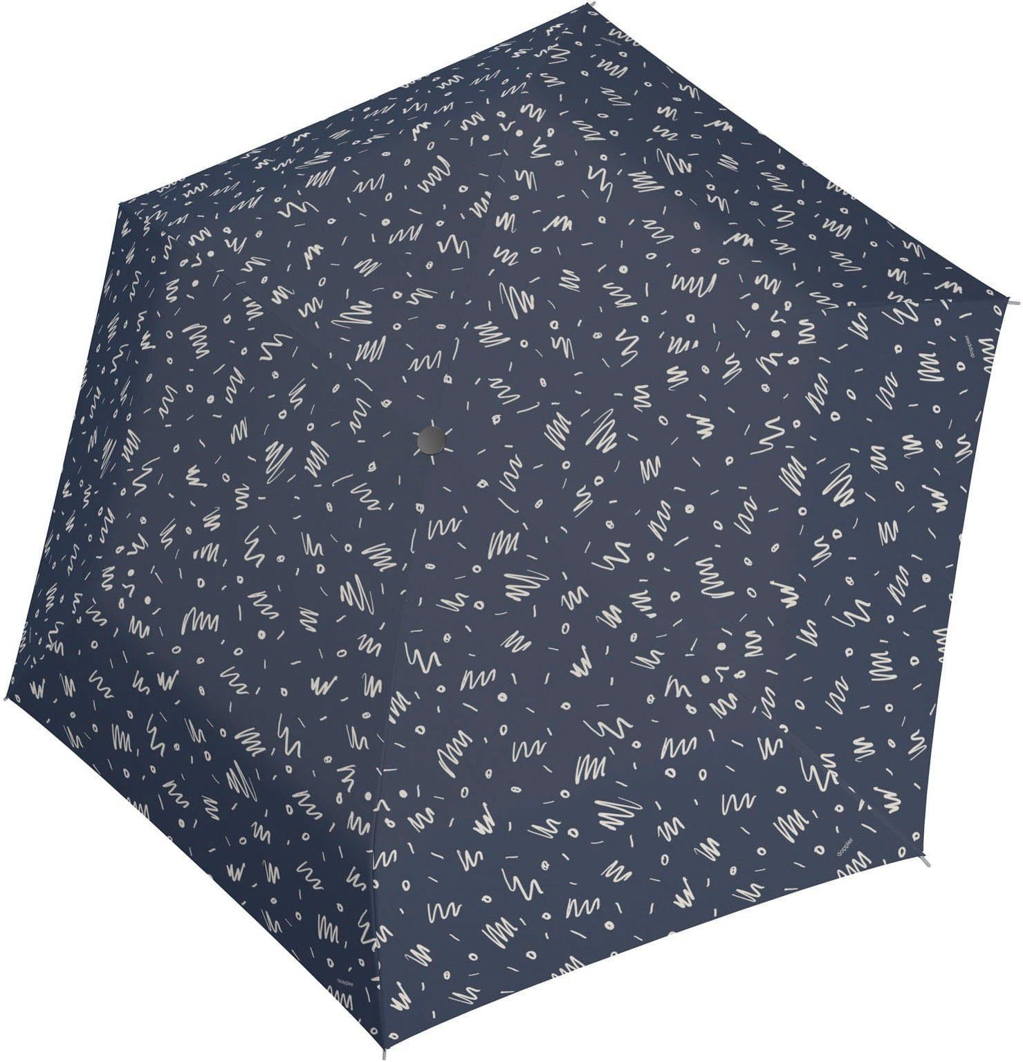 Minimally, doppler® ist und Öffnen Schließen blue, Taschenregenschirm deep ohne zero,99 Kraftaufwand möglich