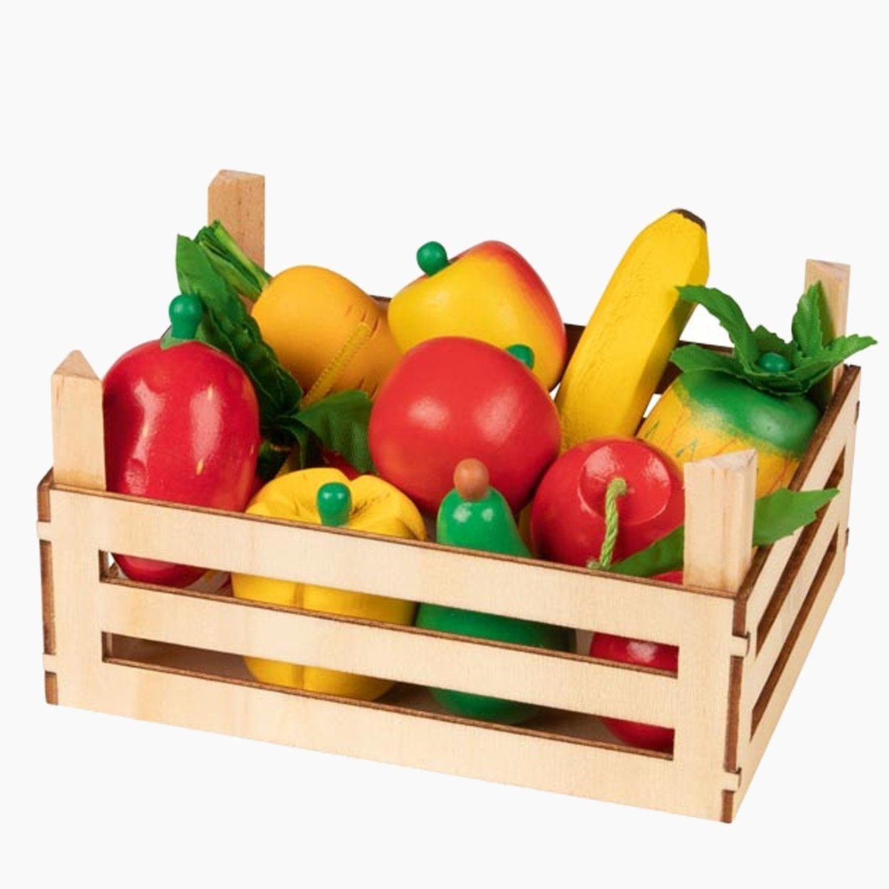 goki Kinder-Küchenset Obst und Gemüse in Kiste, (packung, 10-tlg., set), besonders realitätsnah