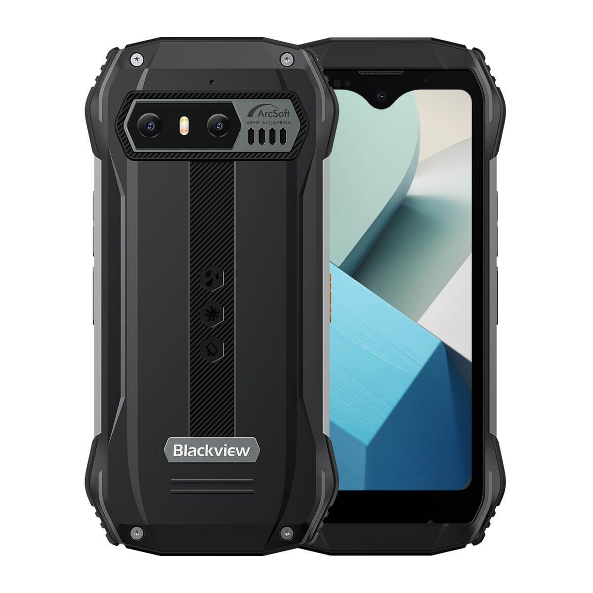 blackview N6000 Rugged Mini Outdoorhandy mit 8 GB RAM und 256 GB Speicher Smartphone (10,92 cm/4,3 Zoll, 256 GB Speicherplatz, 48 MP Kamera, 18W Schnellladung, Ultralinearer Boxlautsprecher mit Smart-PA)