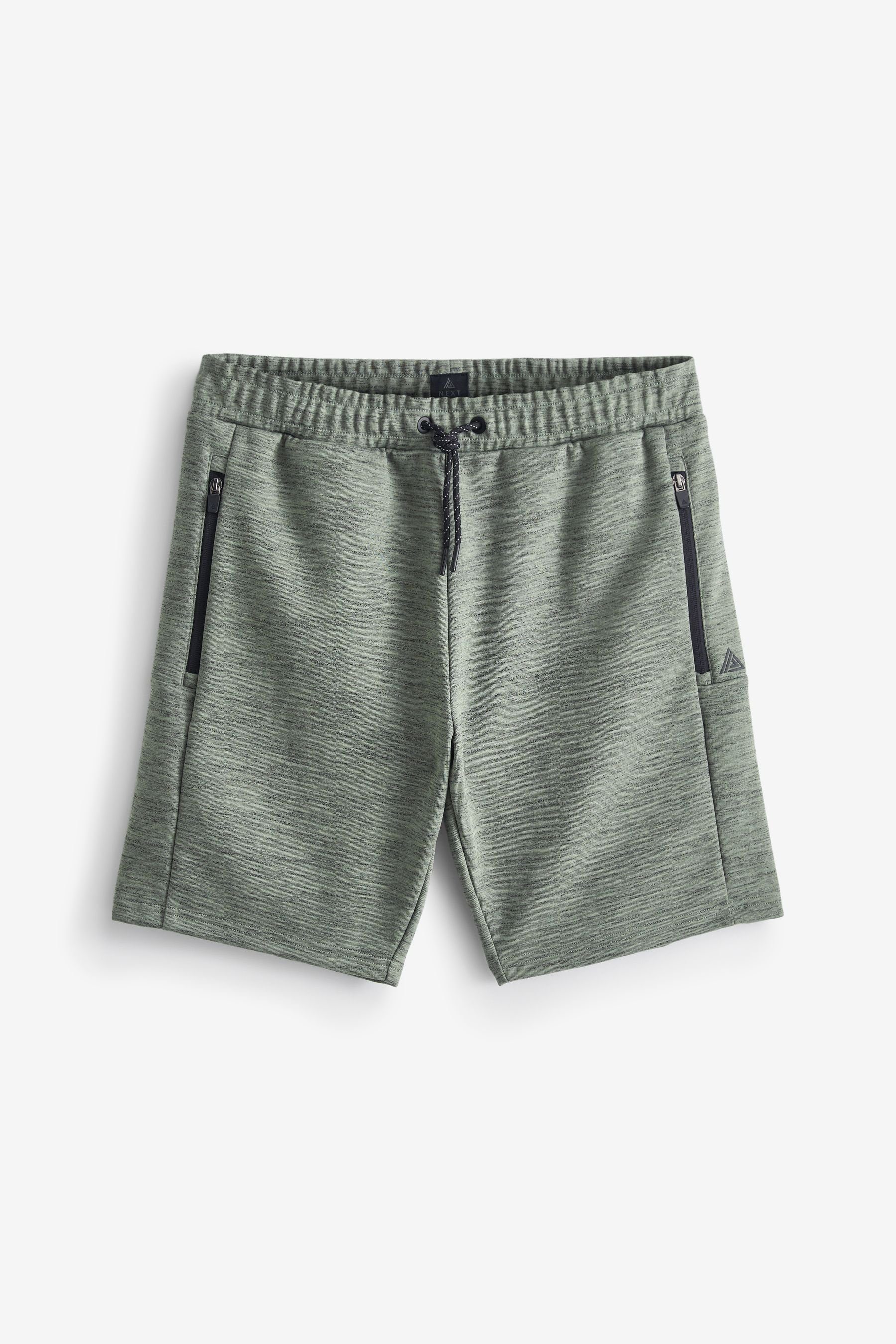 Next Sweatshorts Jersey-Shorts mit Reißverschlusstaschen (1-tlg) Sage Green