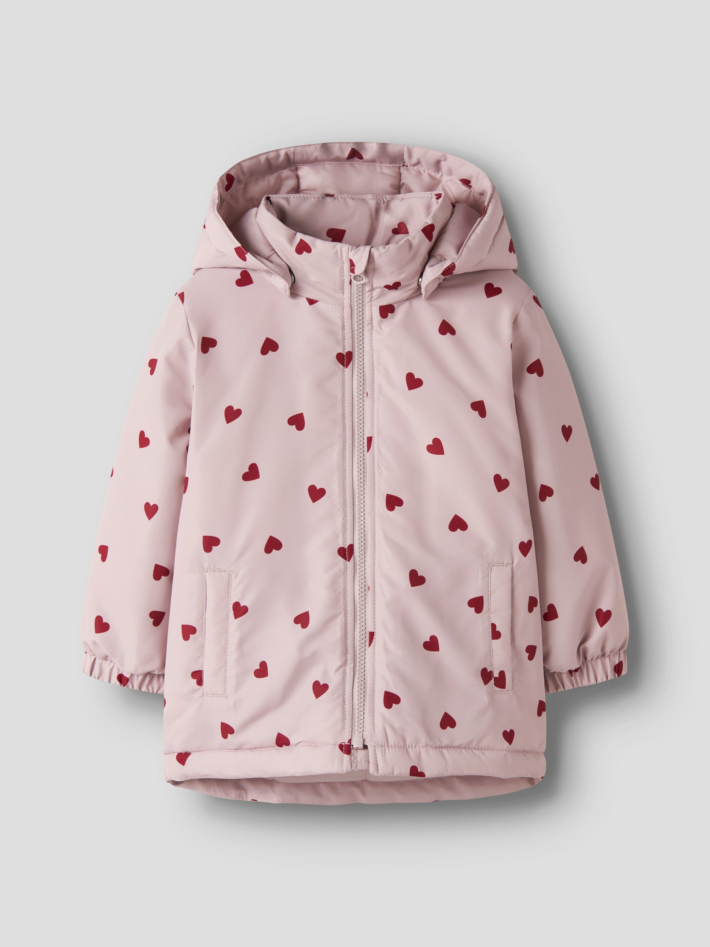 Name It Outdoorjacke NMFMAXI JACKET PA AOP NOOS Kunstfaser, wasserabweisend, reflektierendes Detail