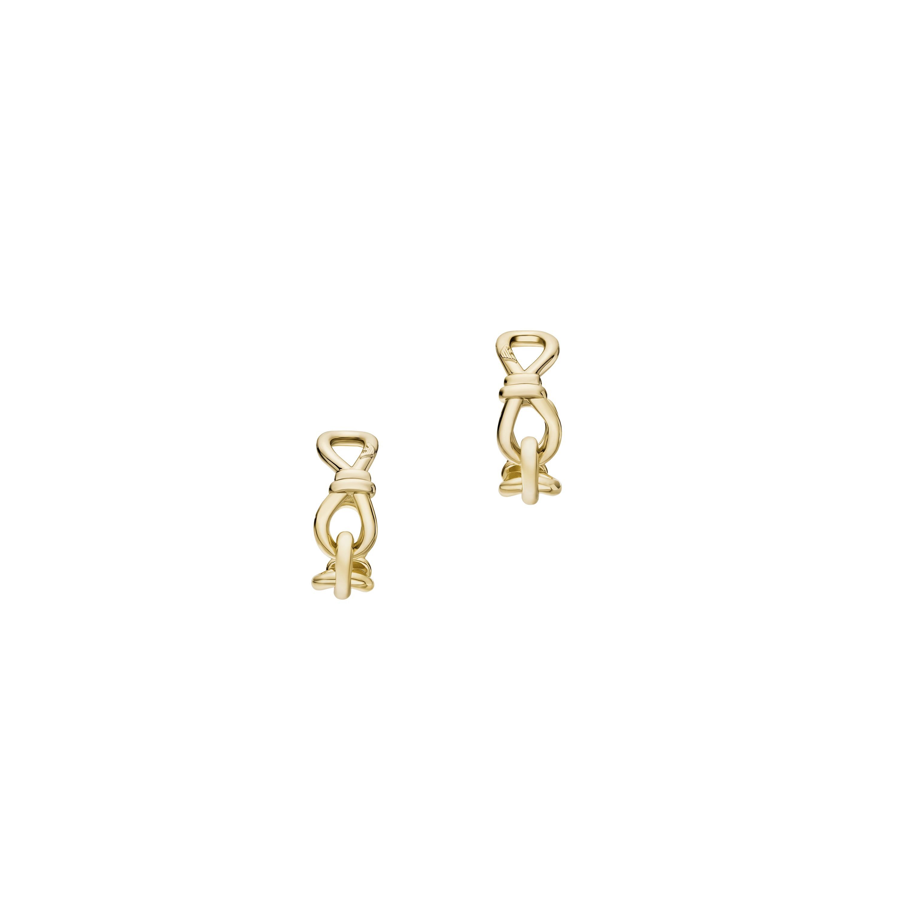 Emporio Armani Paar Creolen Schmuck Geschenk Metall Schleife