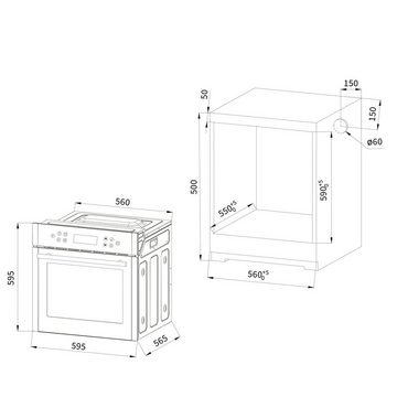 KKT KOLBE Backofen-Set KKT KOLBE Backofen und Induktionskochfeld SET83131IND2, mit keines, 60cm Einbau-Backofen EB8313ED + 59cm Induktionskochfeld IH5900RL