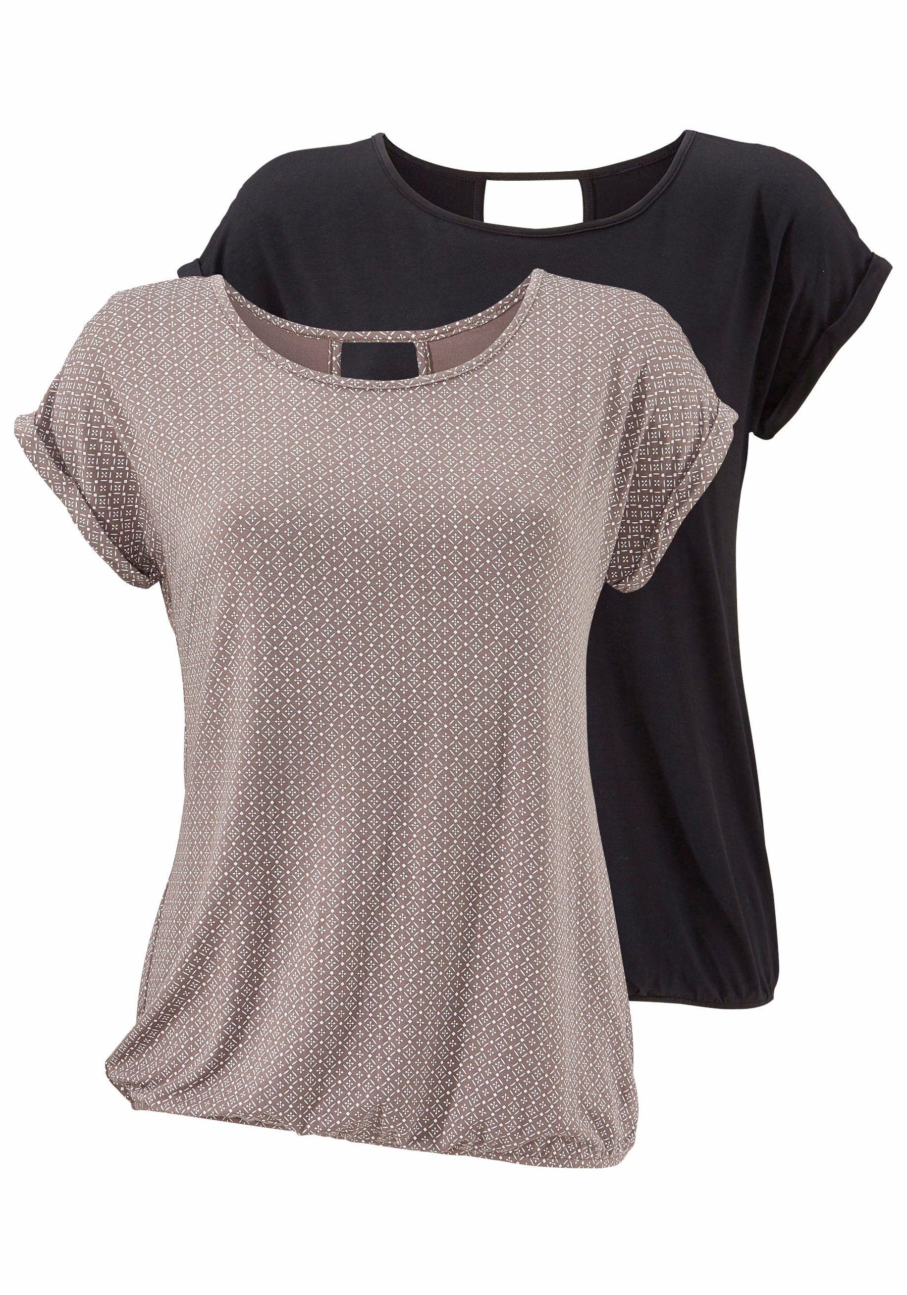 Kurzarmshirt mit modischem Cut-Out