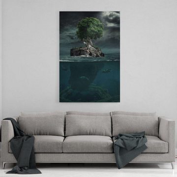 Hustling Sharks Leinwandbild Abstraktes-Bild als XXL Leinwandbild "Magic Tree", in 7 unterschiedlichen Größen verfügbar