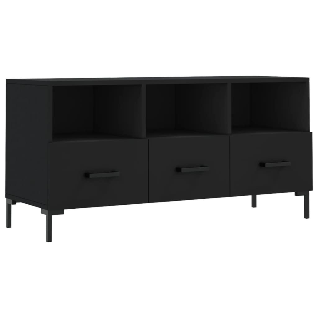 vidaXL TV-Schrank TV-Board Schwarz 102x36x50 cm Holzwerkstoff günstig online kaufen