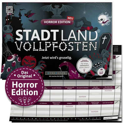 Denkriesen Spiel, STADT LAND VOLLPFOSTEN® - HORROR EDITION - "Jetzt wird's gruselig."