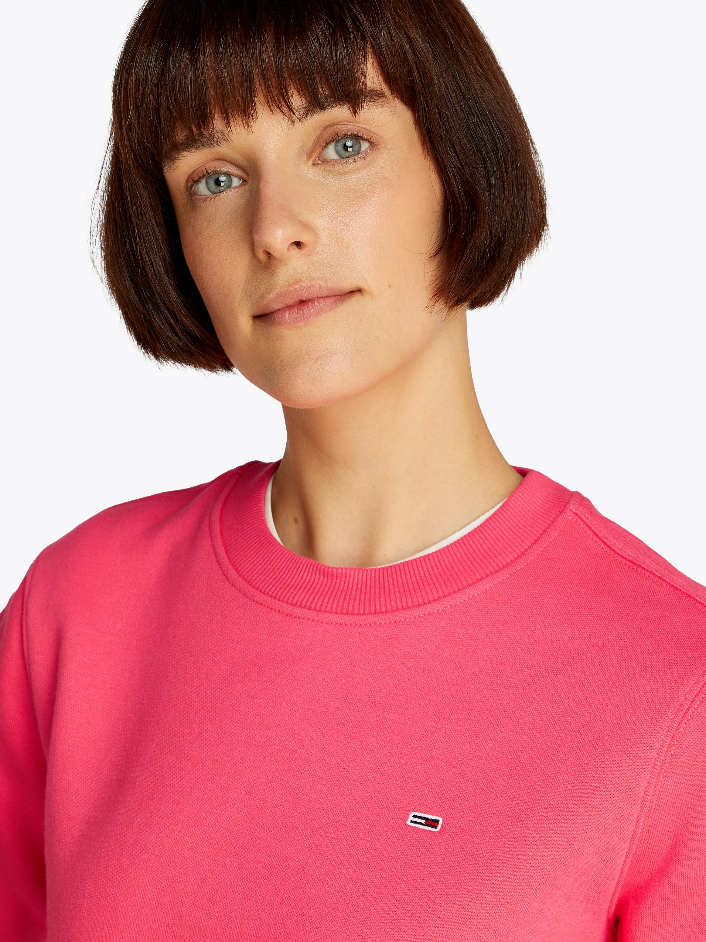 Tommy Jeans Sweatshirt TJW REG S FLAG CREW mit Logostickerei günstig online kaufen