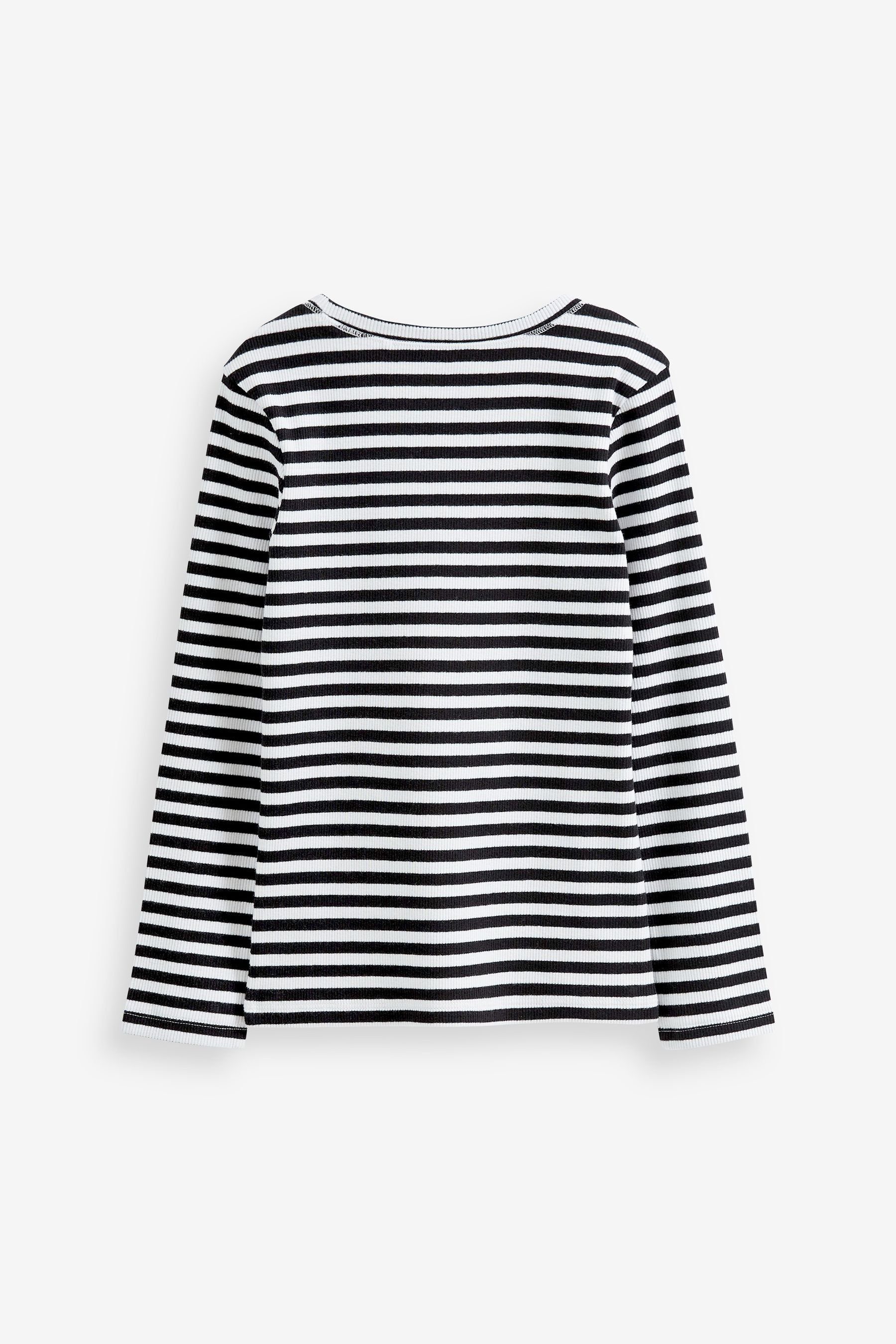 Next Langarmshirt Geripptes Langarmshirt (1-tlg)
