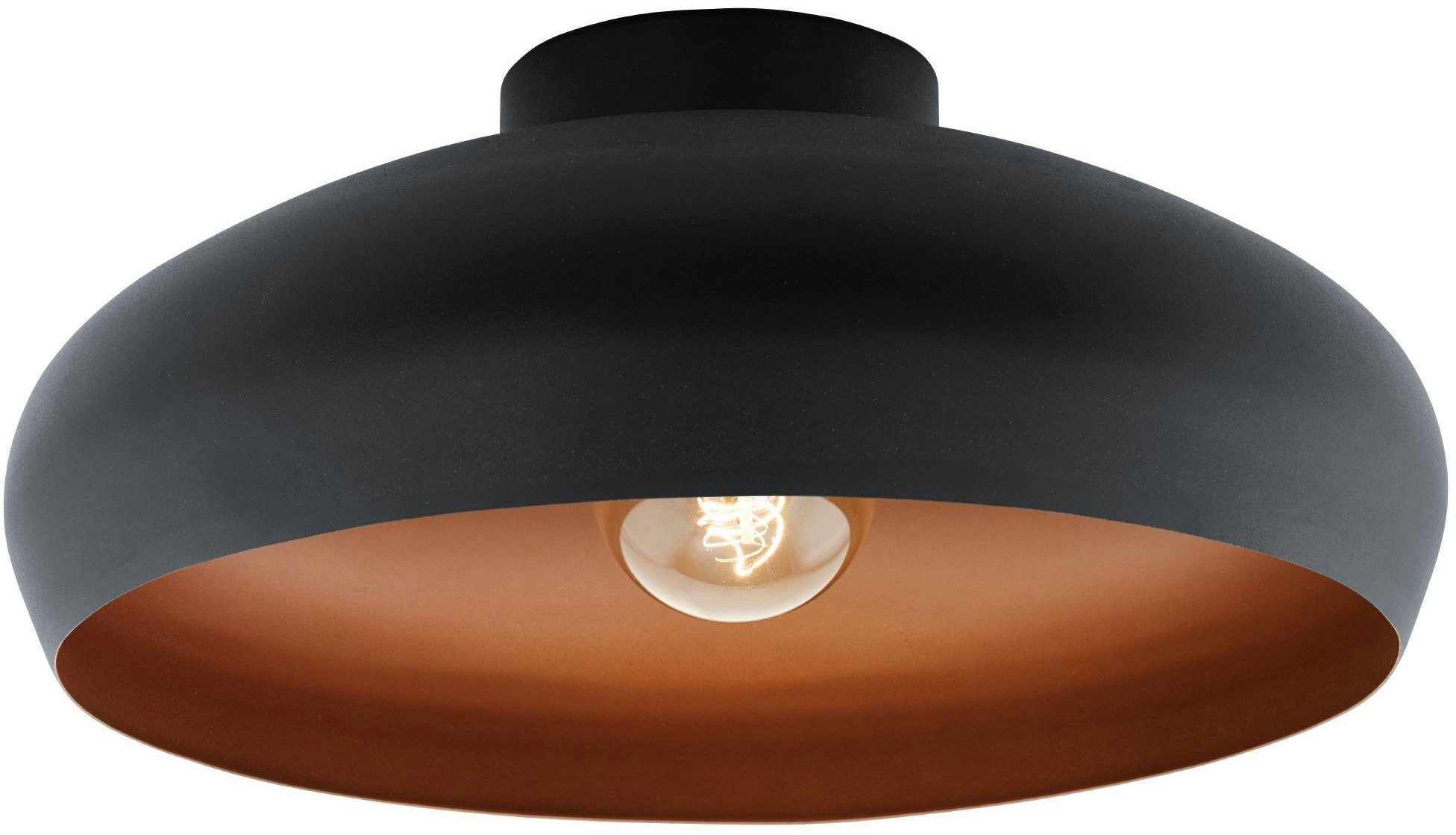 EGLO Deckenleuchte MOGANO, ohne Leuchtmittel, Leuchtmittel wechselbar, Deckenleuchte Industrial, Vintage, Flurlampe Decke mit E27 Fassung