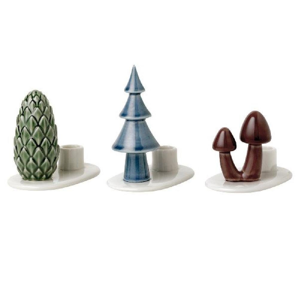 Dottir Nordic Design Windlicht Kerzenhalter Wintergeschichten Pilze (3-teilig)