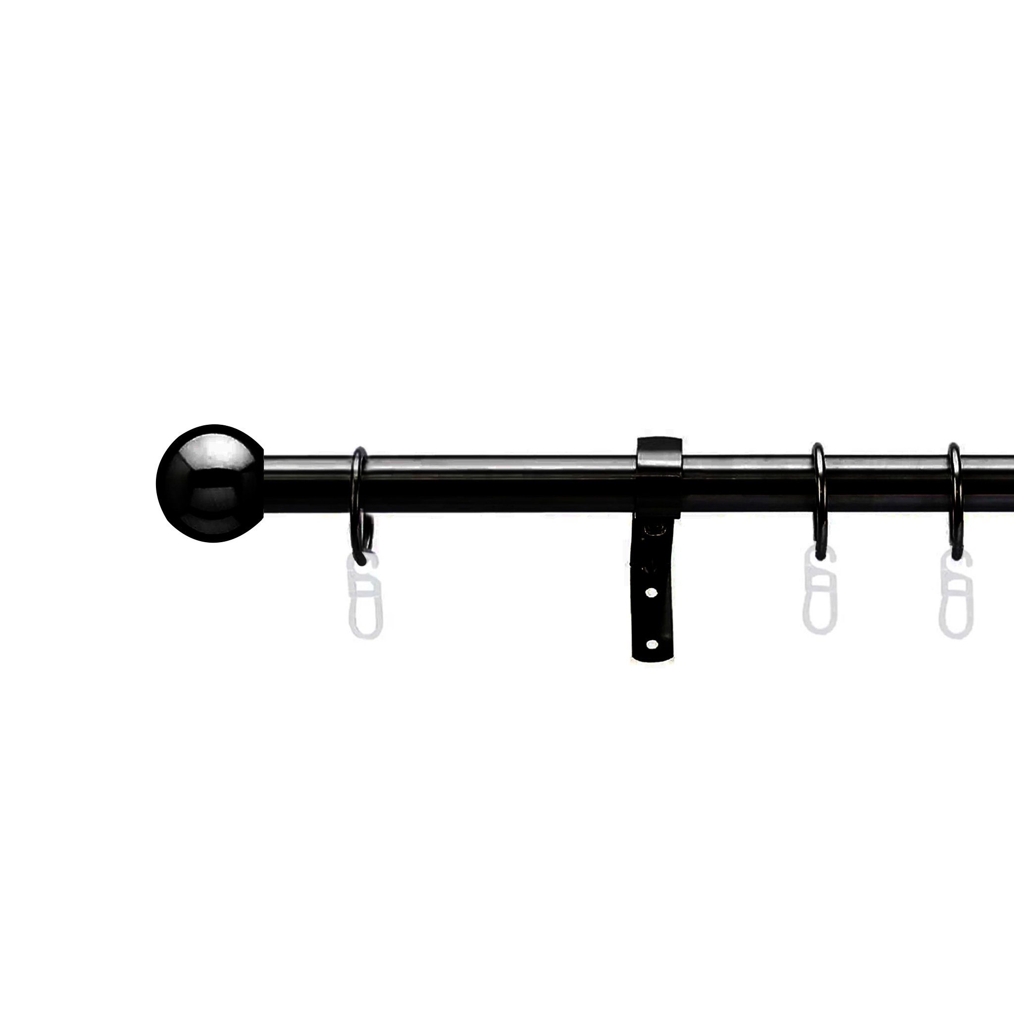 SN DECO GROUP Gardinenstange Kugel 1-läufig, inkl. Zubehör, Fixmaß, Ø 16 mm günstig online kaufen