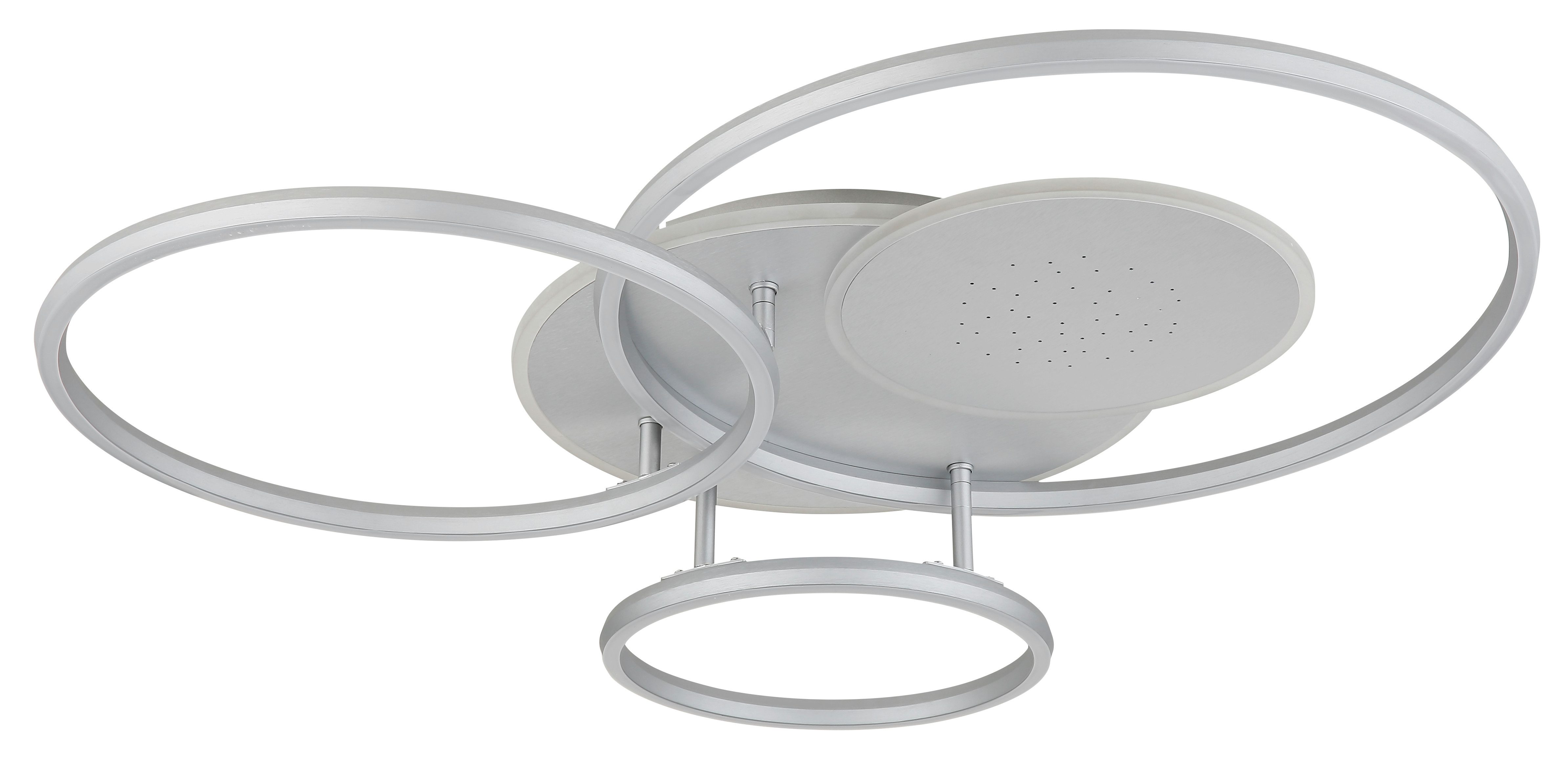 GLOBO LIGHTING Deckenleuchte JOHNSON, LED fest integriert, Smarte LED-Deckenleuchte, dimmbar, Fernbedienung, flexibel