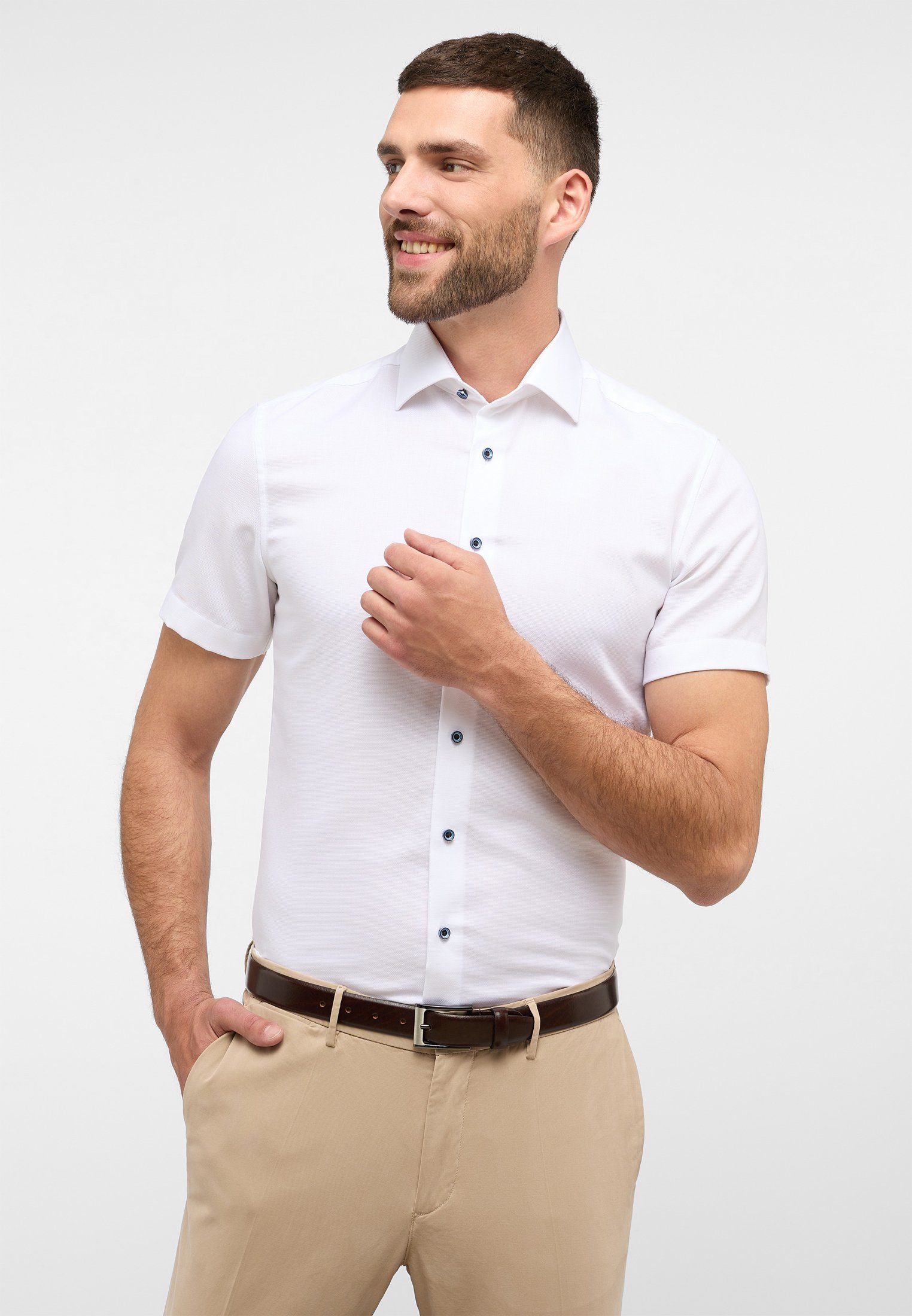 Eterna Kurzarmhemd SLIM FIT NON IRON günstig online kaufen