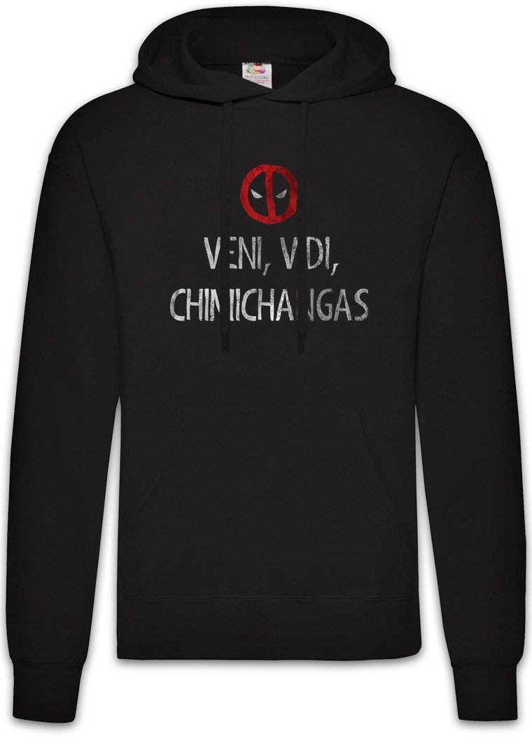 Urban Backwoods Hoodie Veni Vidi Chimichangas Herren Hoodie Mutant Mask Maske Deadpool Fun (1-tlg) Food Logo Symbol Comic