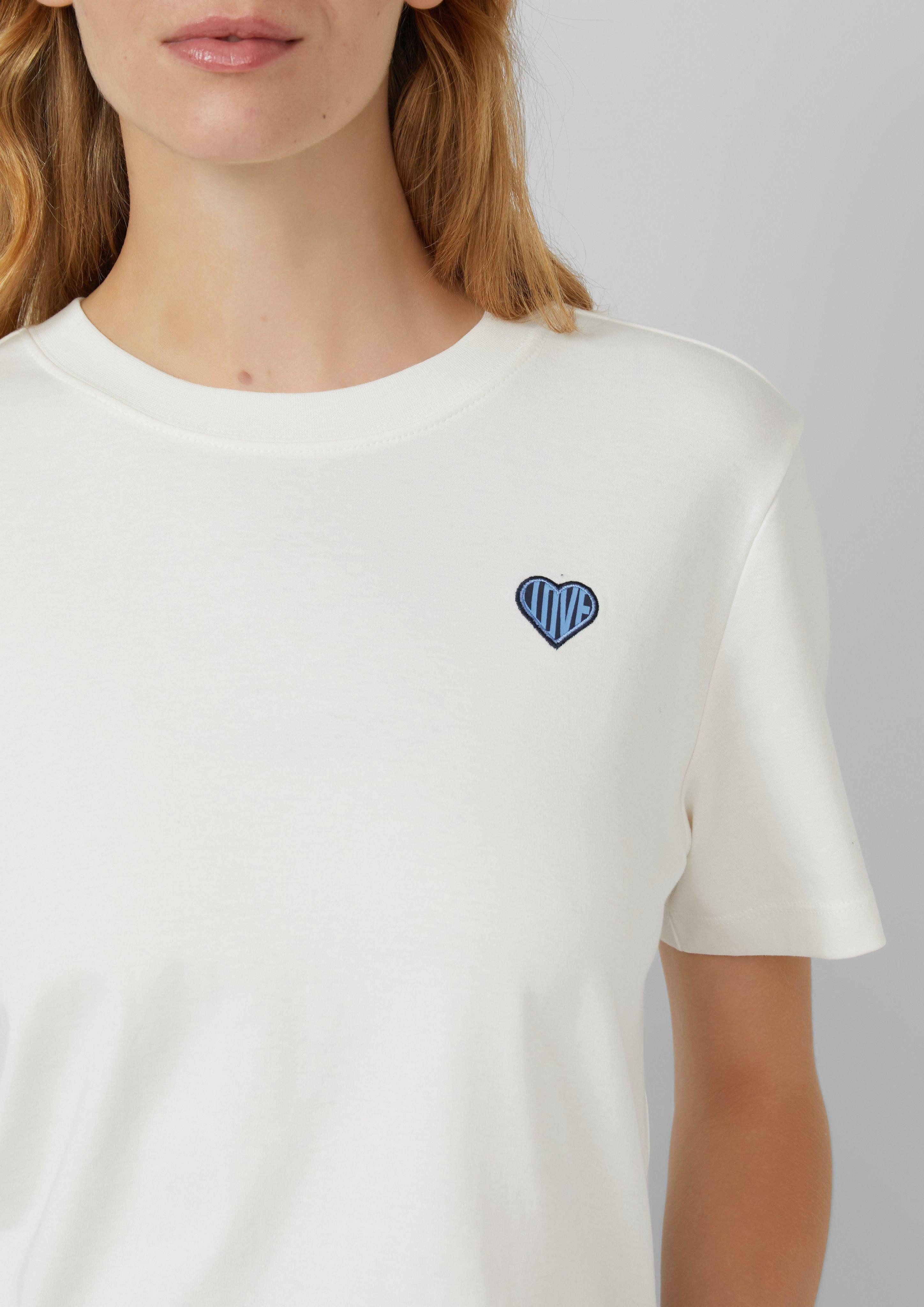s.Oliver Kurzarmshirt T-Shirt aus Interlockjersey mit günstig online kaufen