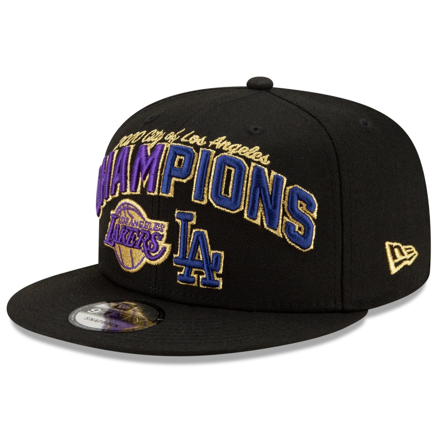 2020 Snapback CHAMPS Era Dodgers & New LA 9Fifty Lakers Cap