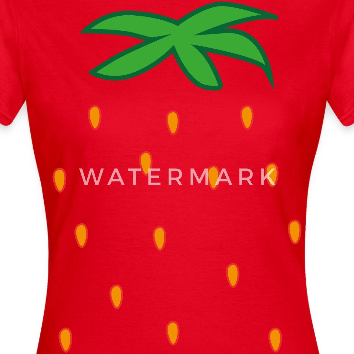 Spreadshirt T-Shirt Erdbeere Früchte Kostümersatz Karneval Fasching Frauen günstig online kaufen