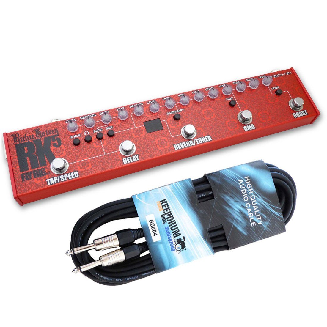 Tech21 E-Gitarre Tech21 Fly Rig Richie Kotzen Effektgerät mit Kabel