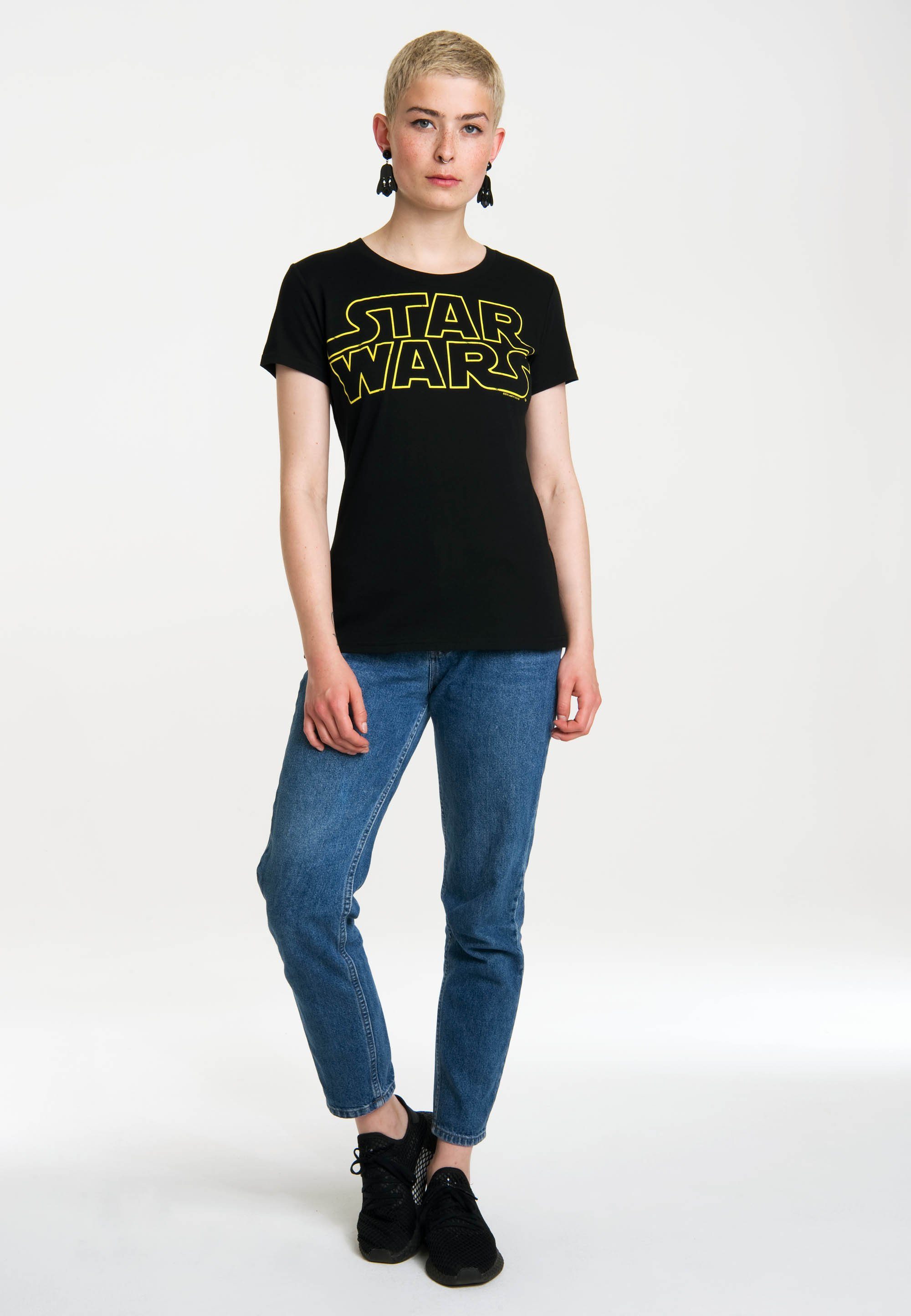 LOGOSHIRT T-Shirt Krieg der Sterne - Star Wars mit coolem Frontprint