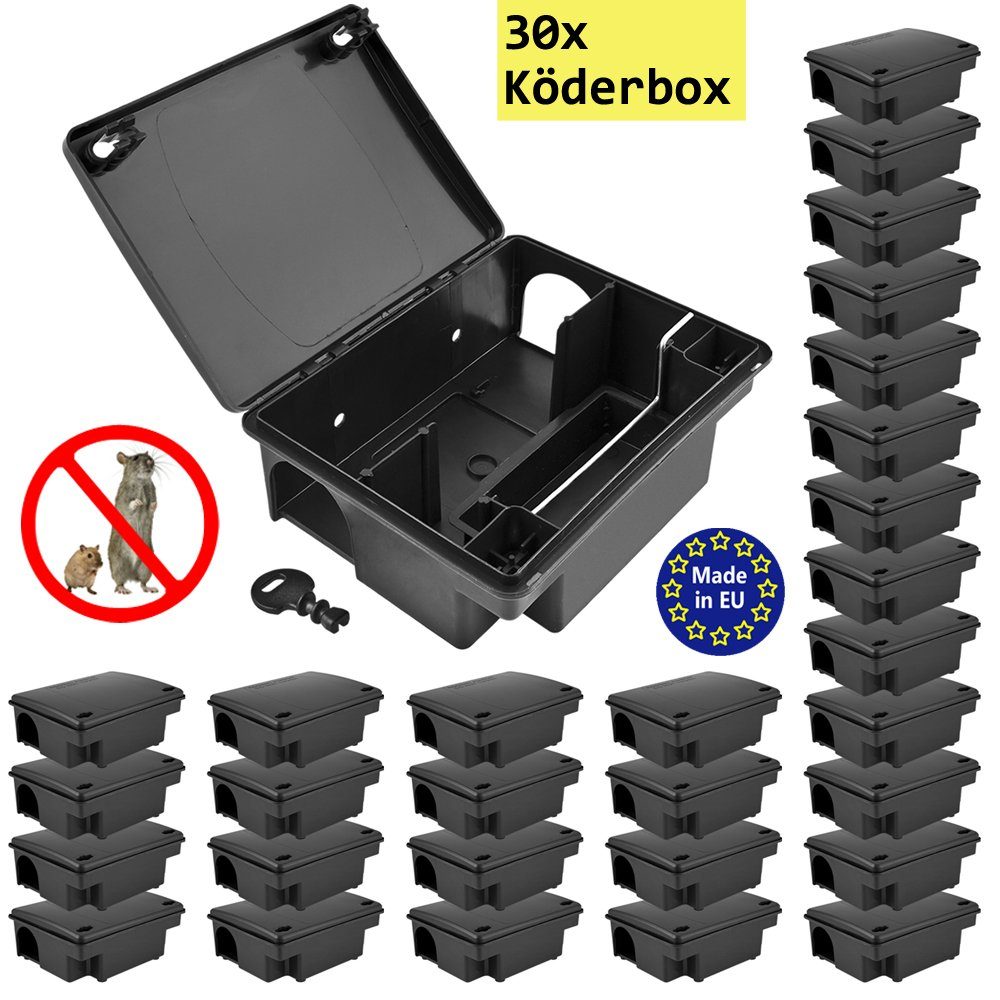 Petigi Lebendfalle 30x Köderstation Kompaktbox Köderbox Mäusebox Rattenbox Nagerstation – Bild 2 von 5